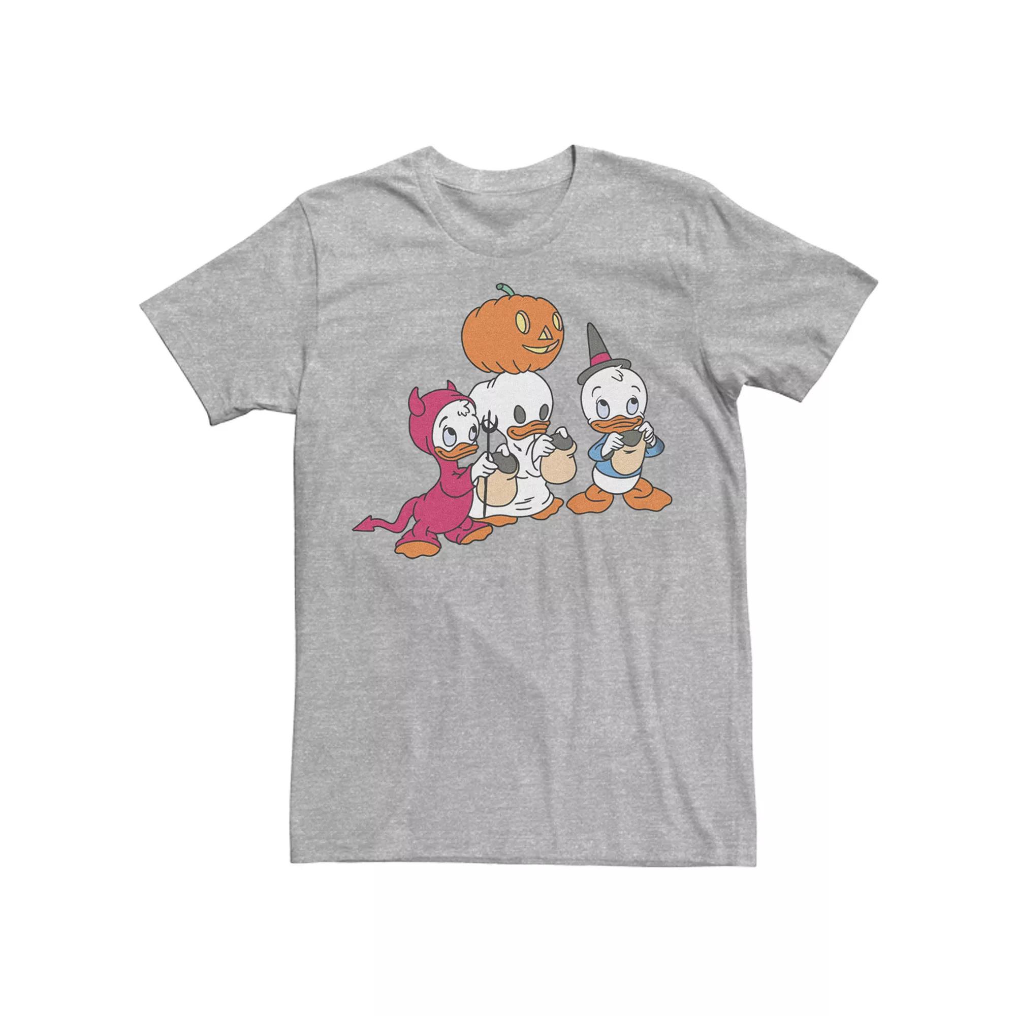 Disney's DuckTales Huey Dewey Louie Trick-Or-Treat Costumes Retro Men's Tee,  Product Image