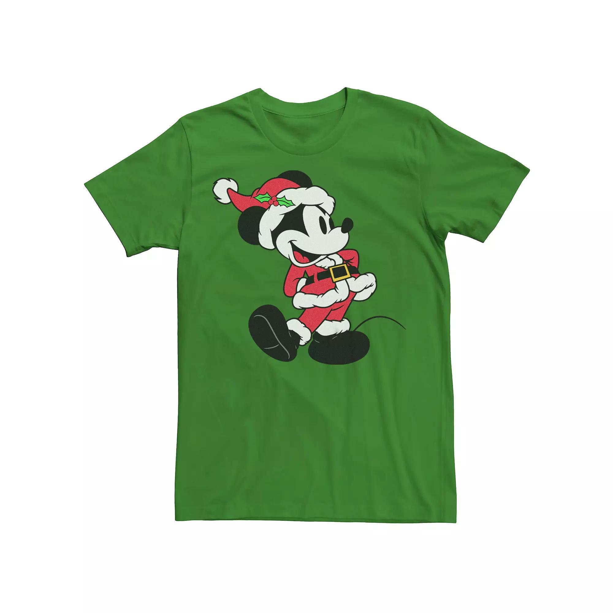 Disney's Mickey Mouse Men's Santa Claus Mode Tee,  Product Image