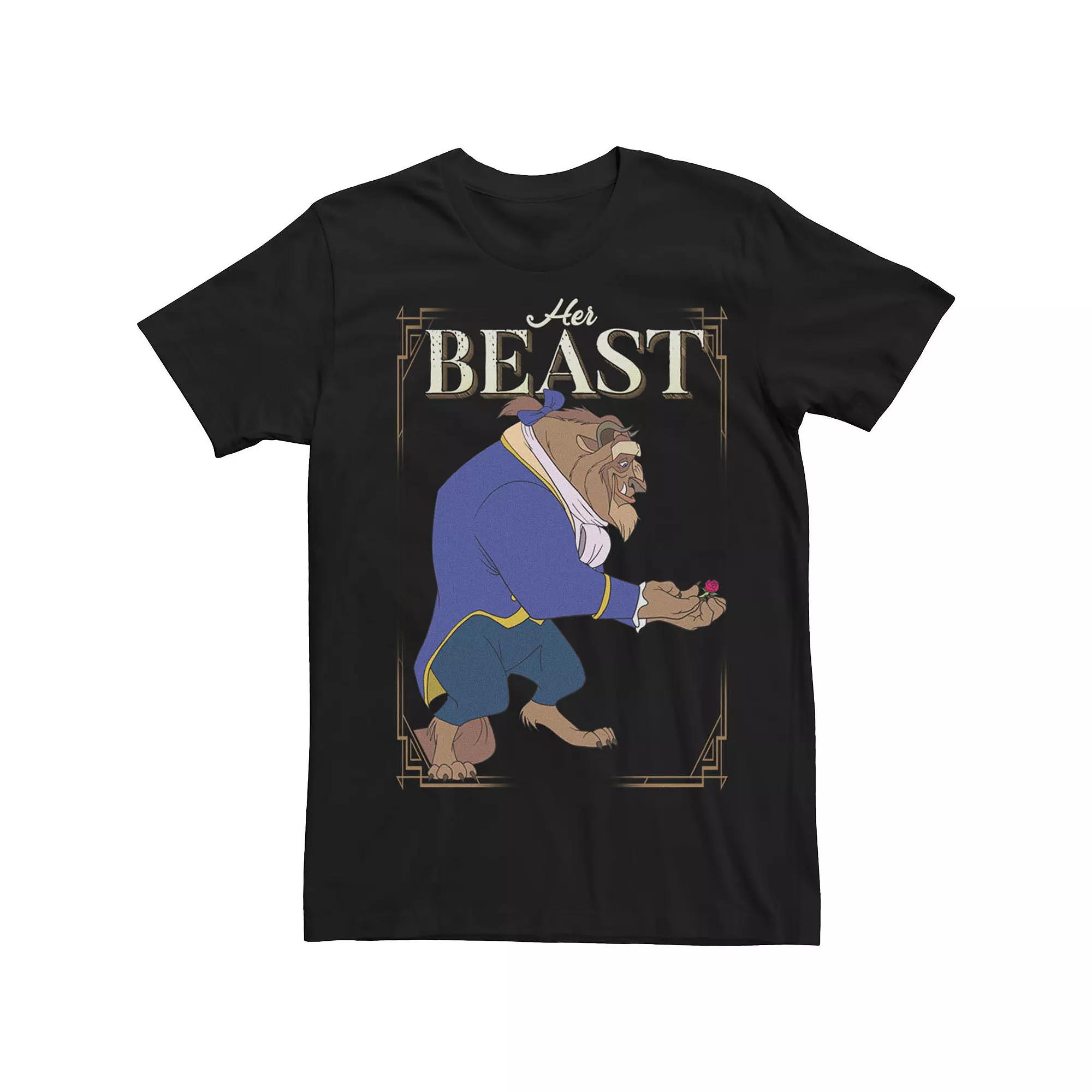 Disney's Beauty And The Beast Big & Tall Her Beast Couples Tee, Men's,  Product Image