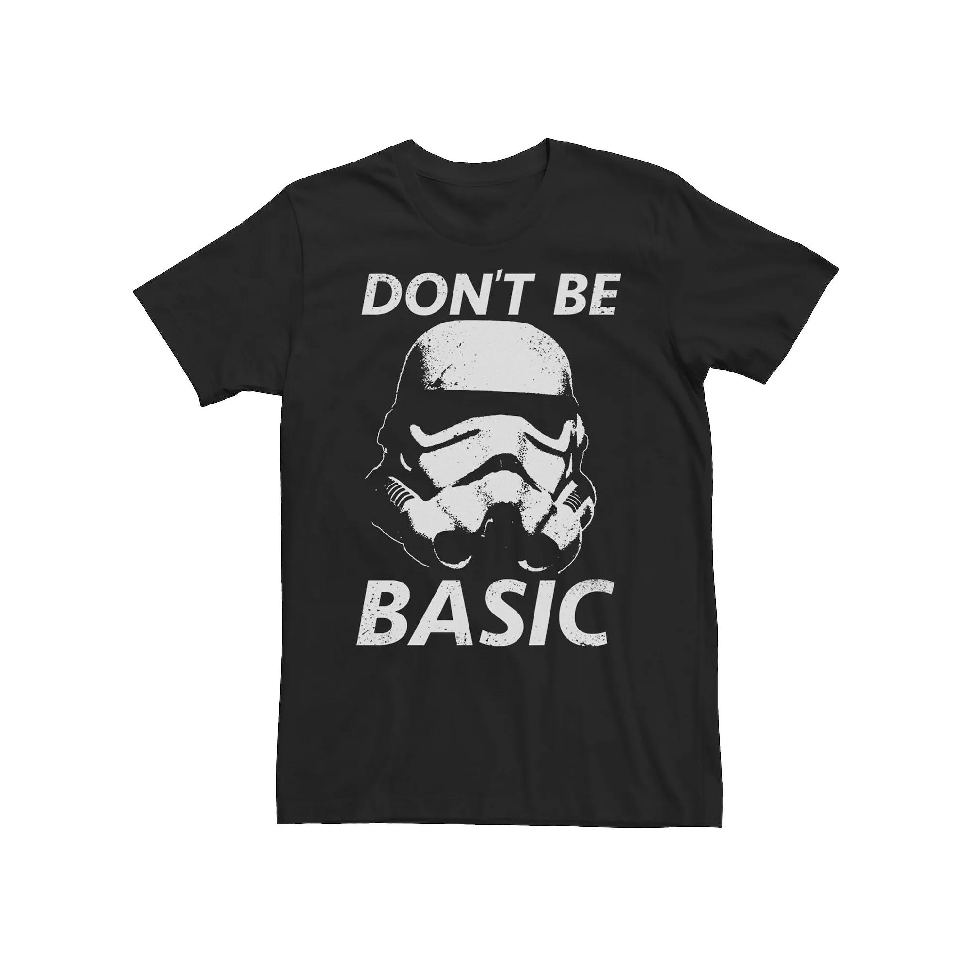 Men's Star Wars Stormtrooper Don't Be Basic Big Helmet Tee,  Product Image
