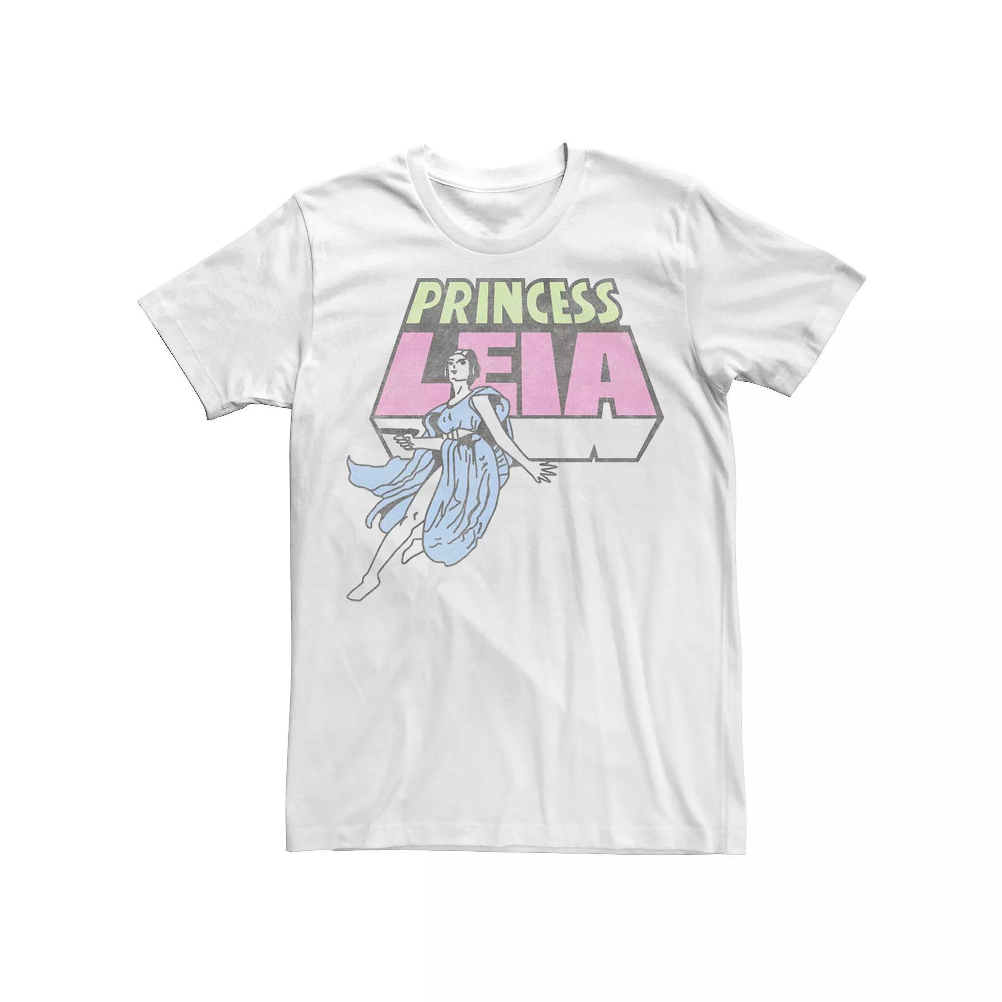 Men's Star Wars Princess Leia Vintage Faded Poster Tee,  Product Image