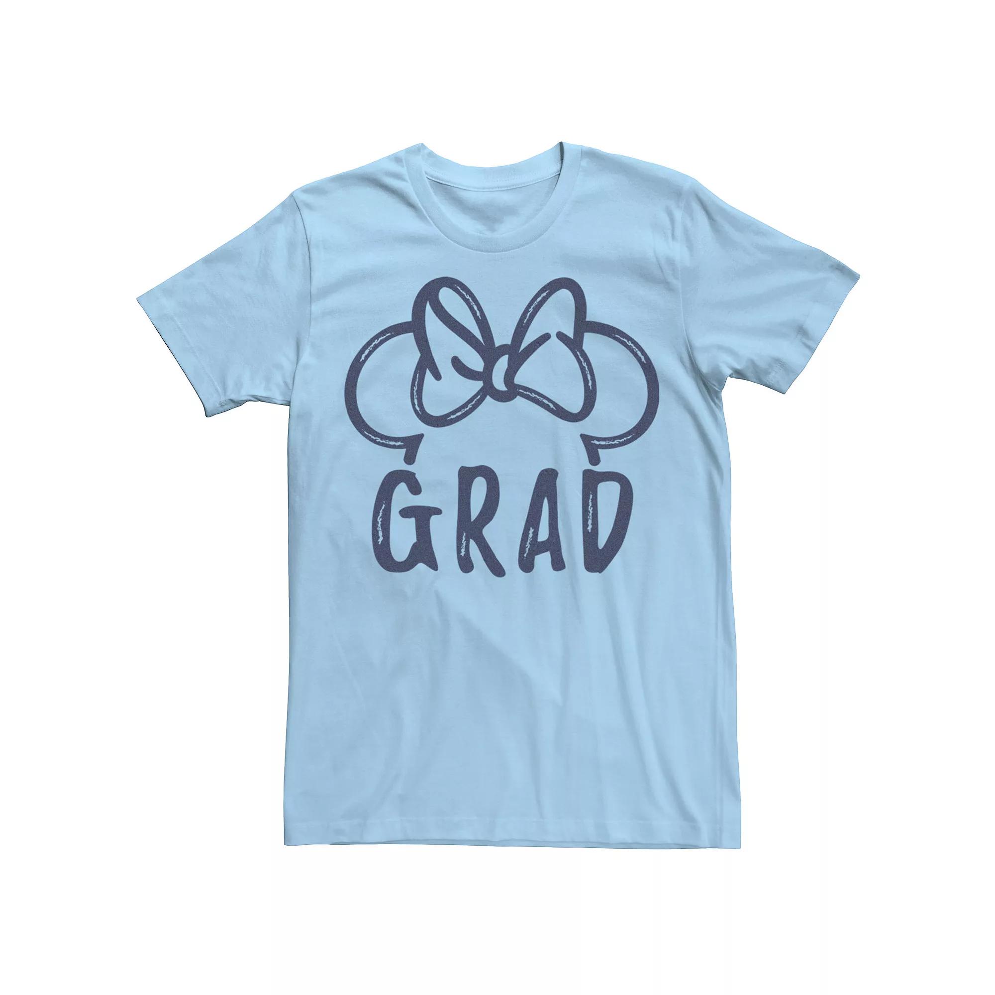 Disney's Minnie Mouse Grad Ears Silhouette Men's Tee,  Product Image