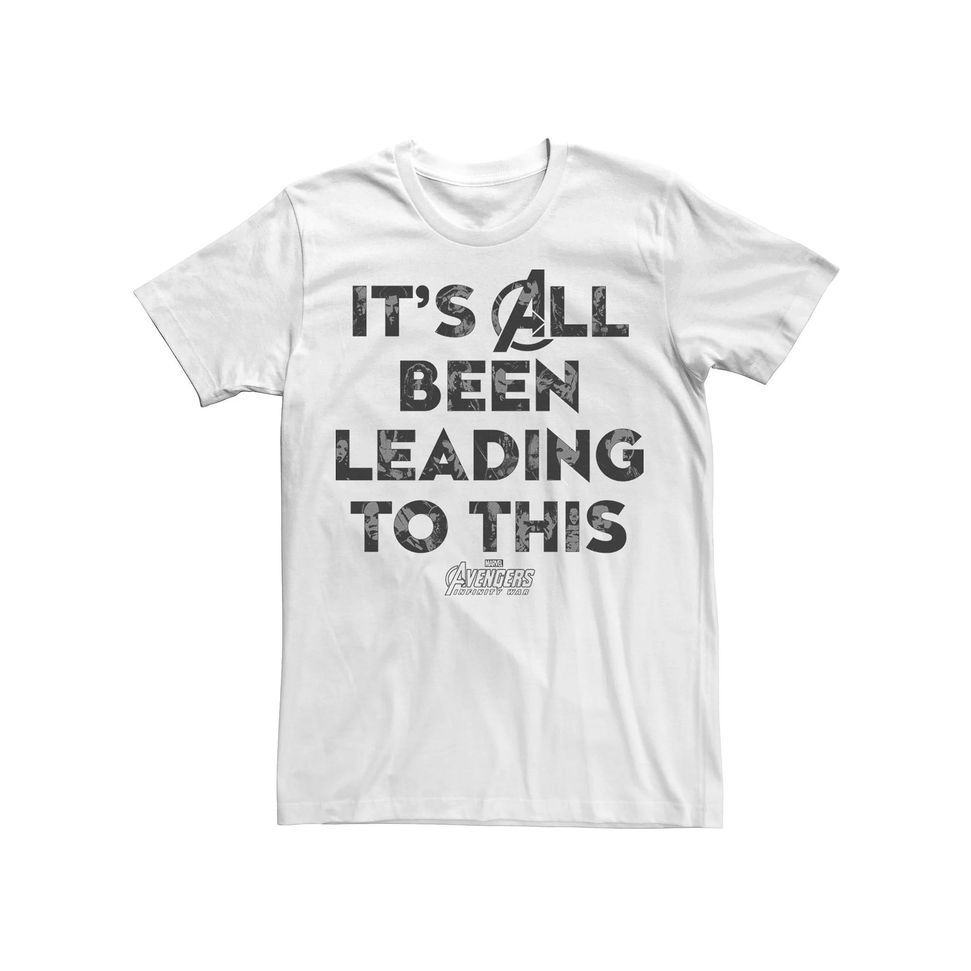 Men's Marvel Infinity War Lead To This Letter Tone Tee,  Product Image