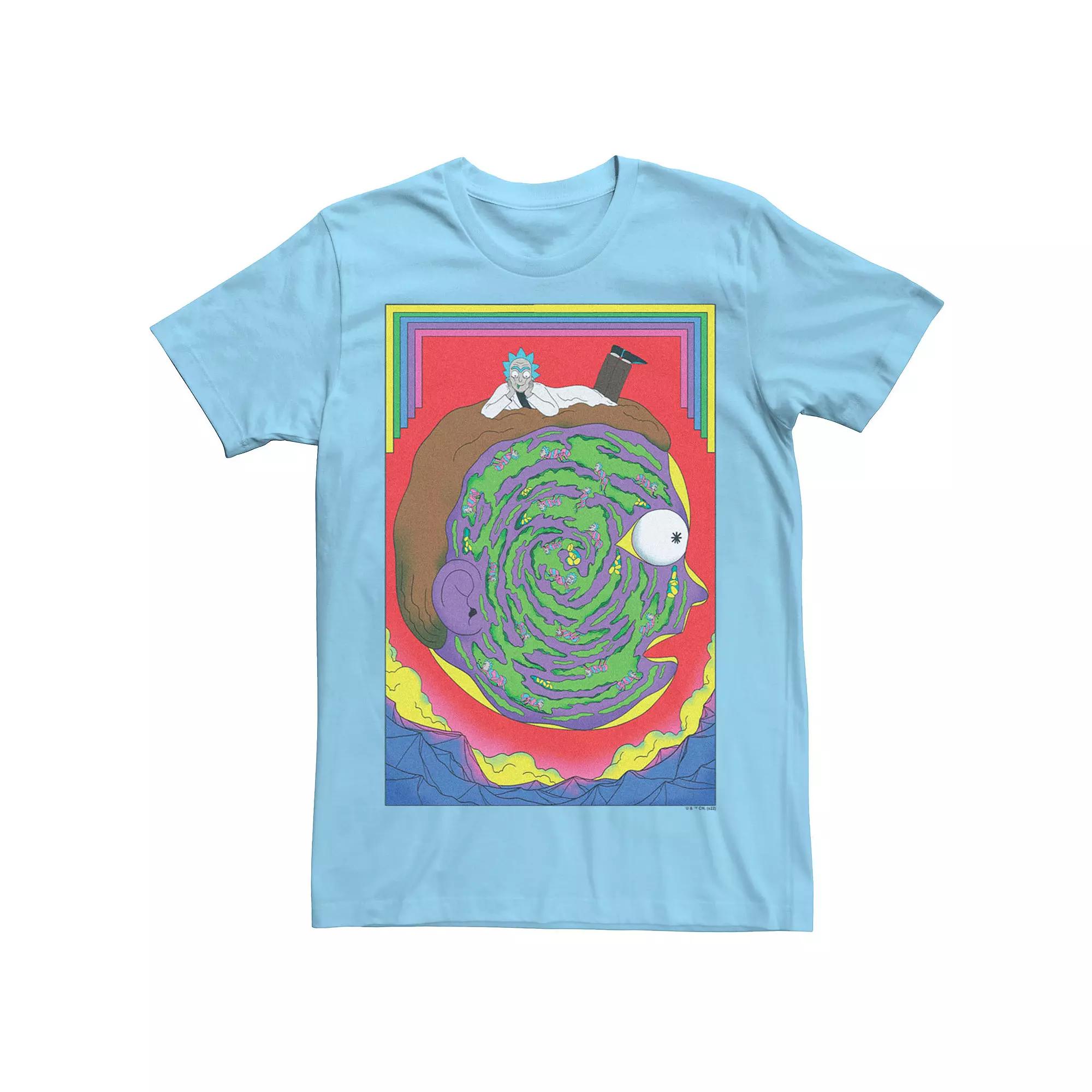 Men's Rick And Morty Colors Head Tee,  Product Image