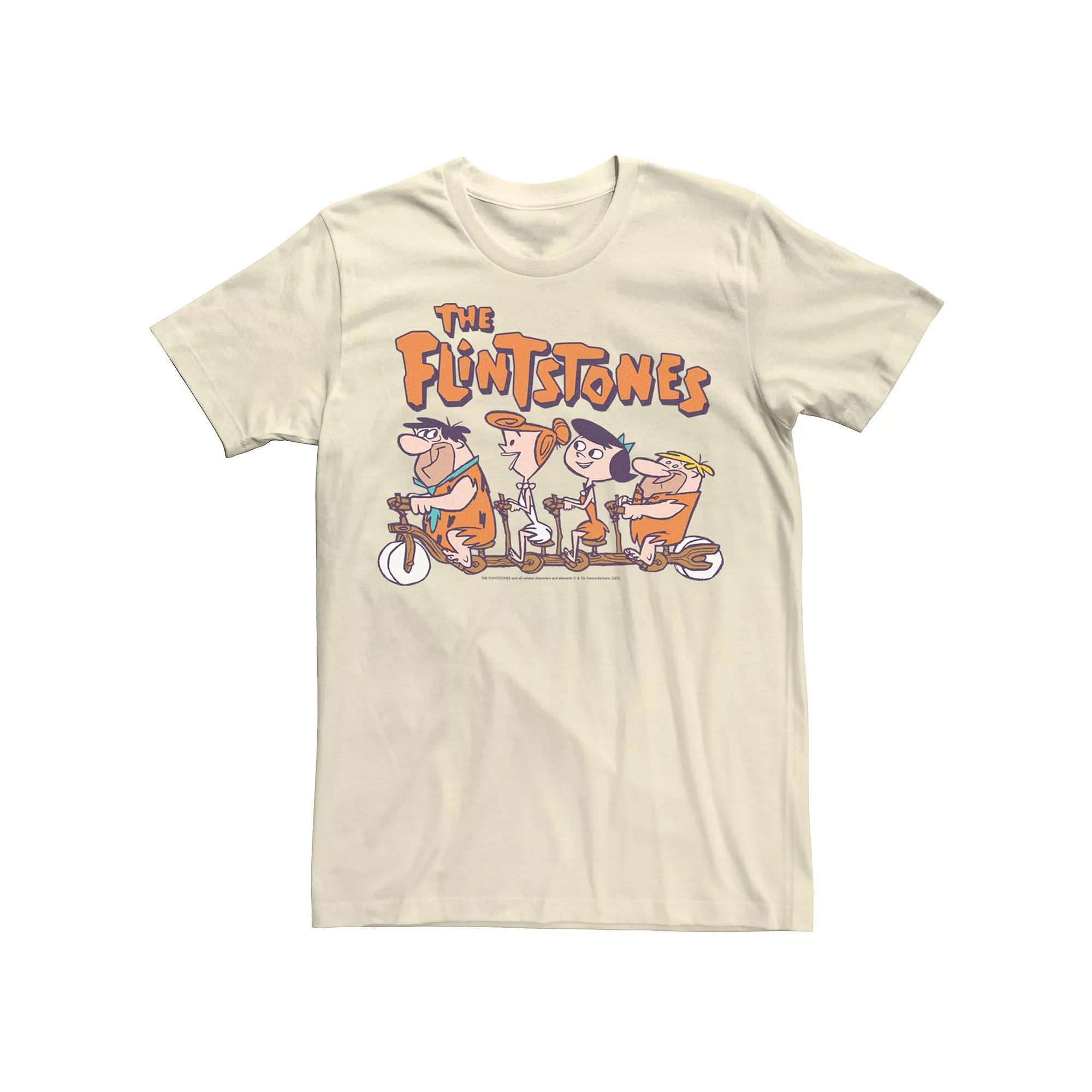 Men's The Flintstones Fred & Friends Bike Ride Tee,  Product Image