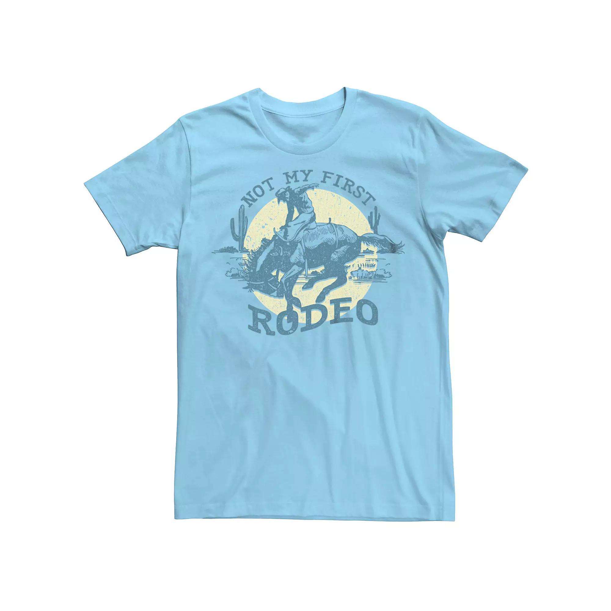 Men's Not My First Rodeo Cowboy Desert Graphic Tee,  Product Image