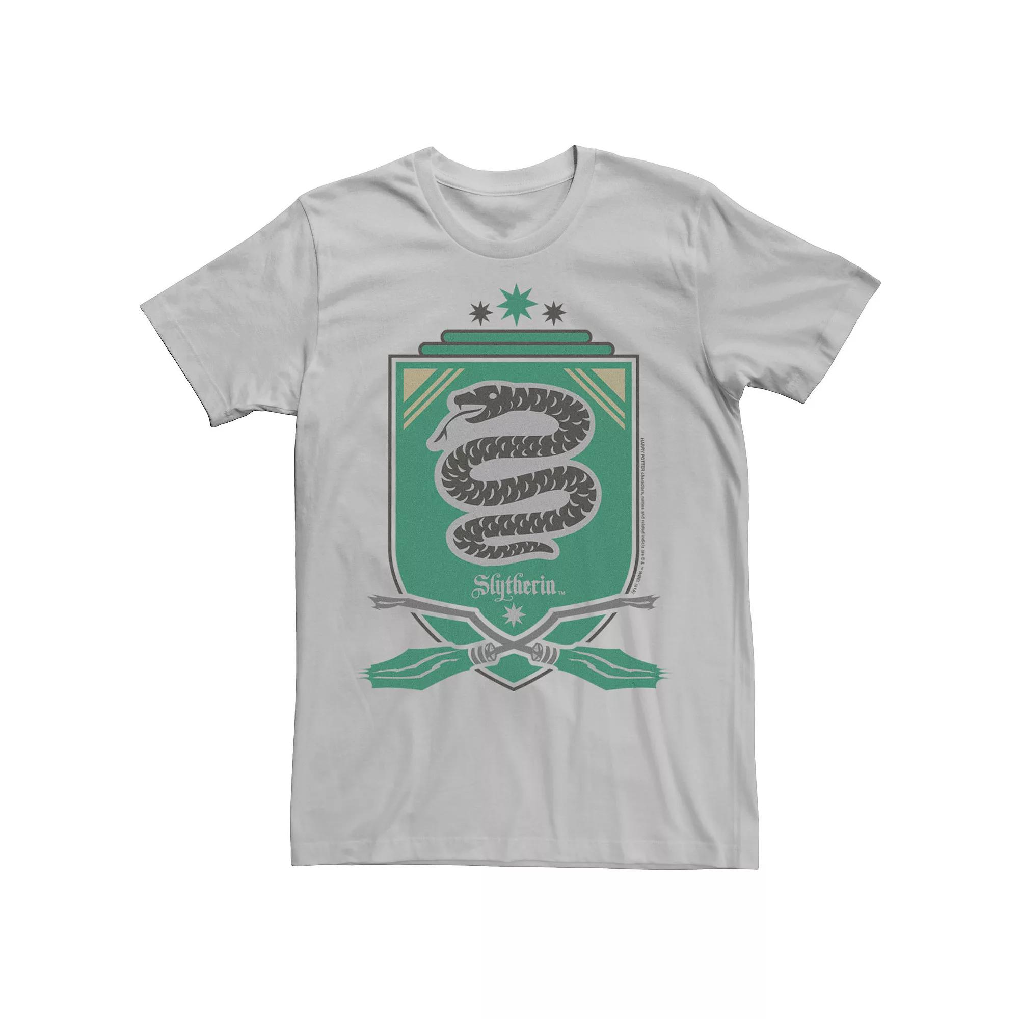 Men's Harry Potter Slytherin House Crest Chest Logo Tee,  Product Image
