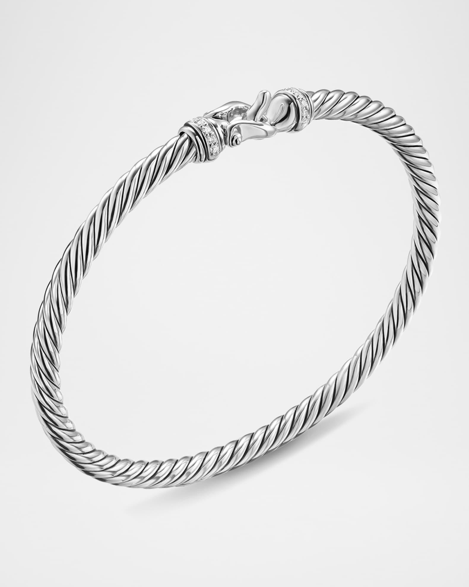 DY Mercer Triple Ring Earrings with Diamonds in 18K Gold, 35mm Product Image