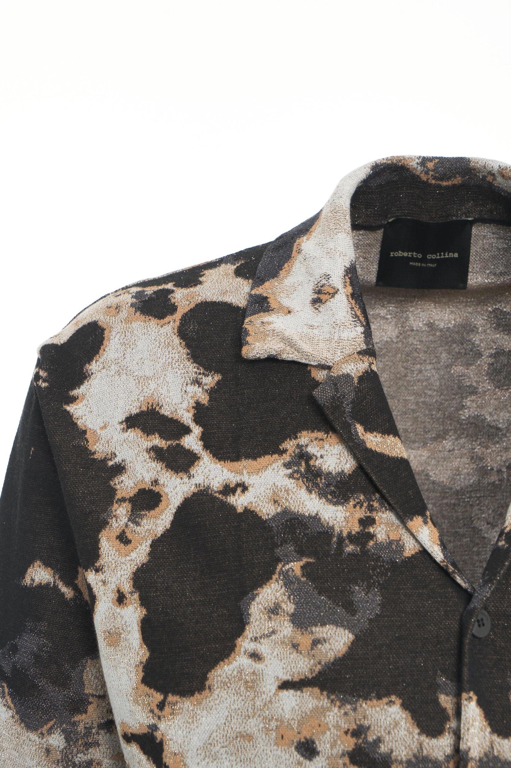 Knit shirt with print Product Image