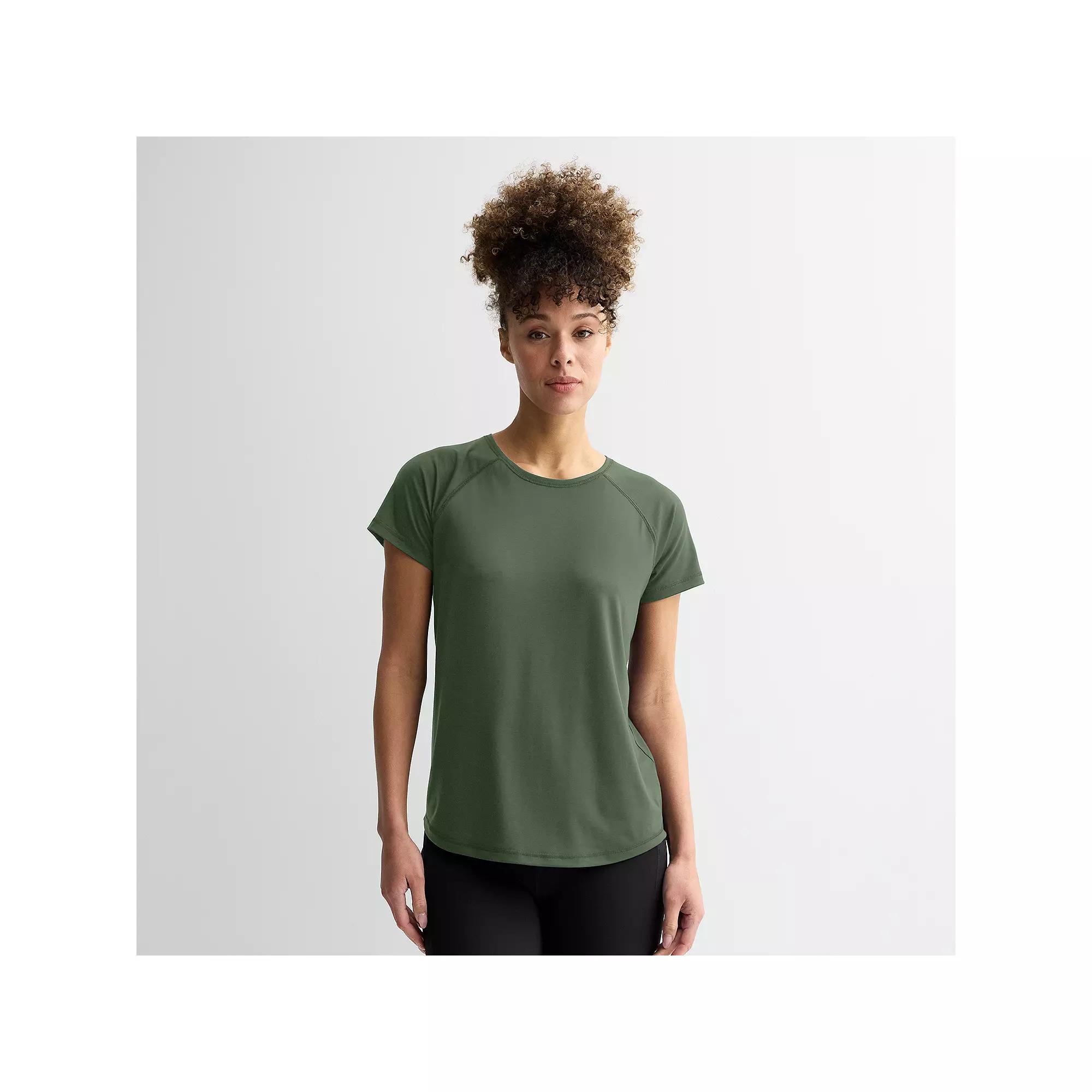 Women's Tek Gear® Core Raglan Tee, Size: Small, Esta Green Product Image