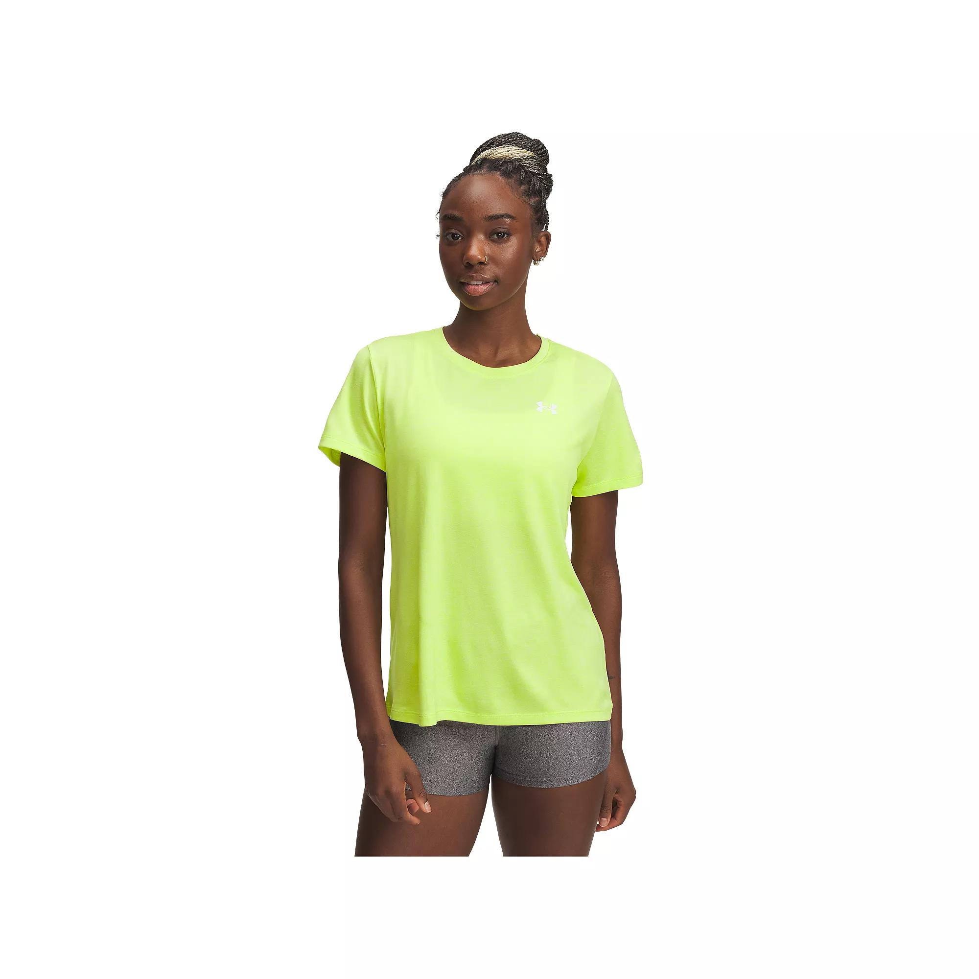 Women's Under Armour Tech™ Short Sleeve Tee, Size: Large, Yellow Product Image