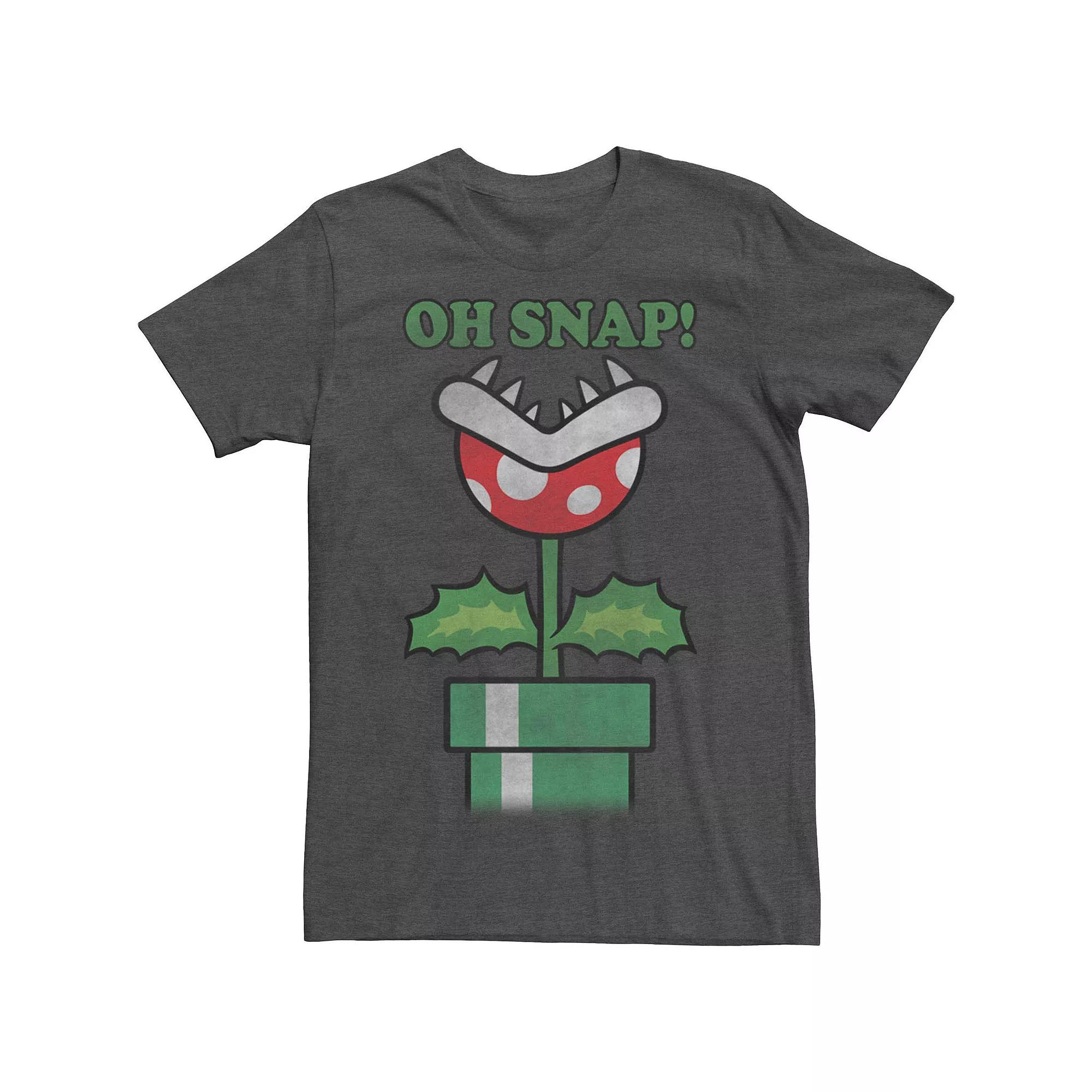 Big & Tall Nintendo Super Mario Piranha Plant Oh Snap Vintage Tee, Men's,  Product Image