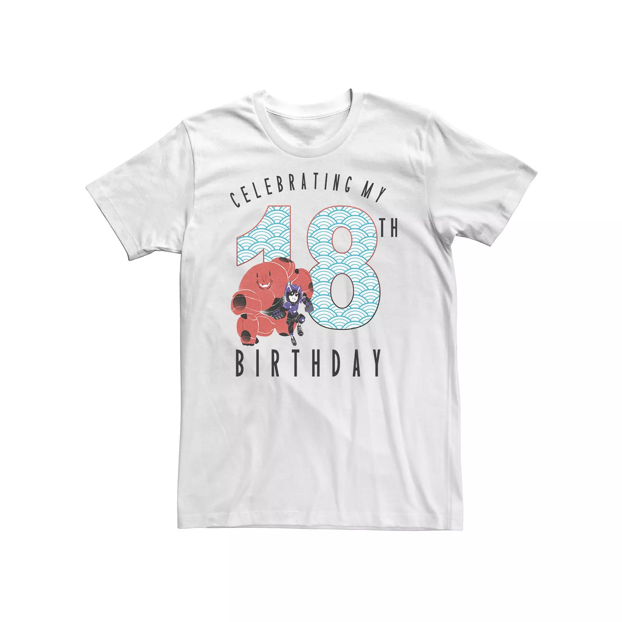 Big & Tall Disney Big Hero 6 Baymax Hiro 18th Birthday Tee, Men's,  Product Image