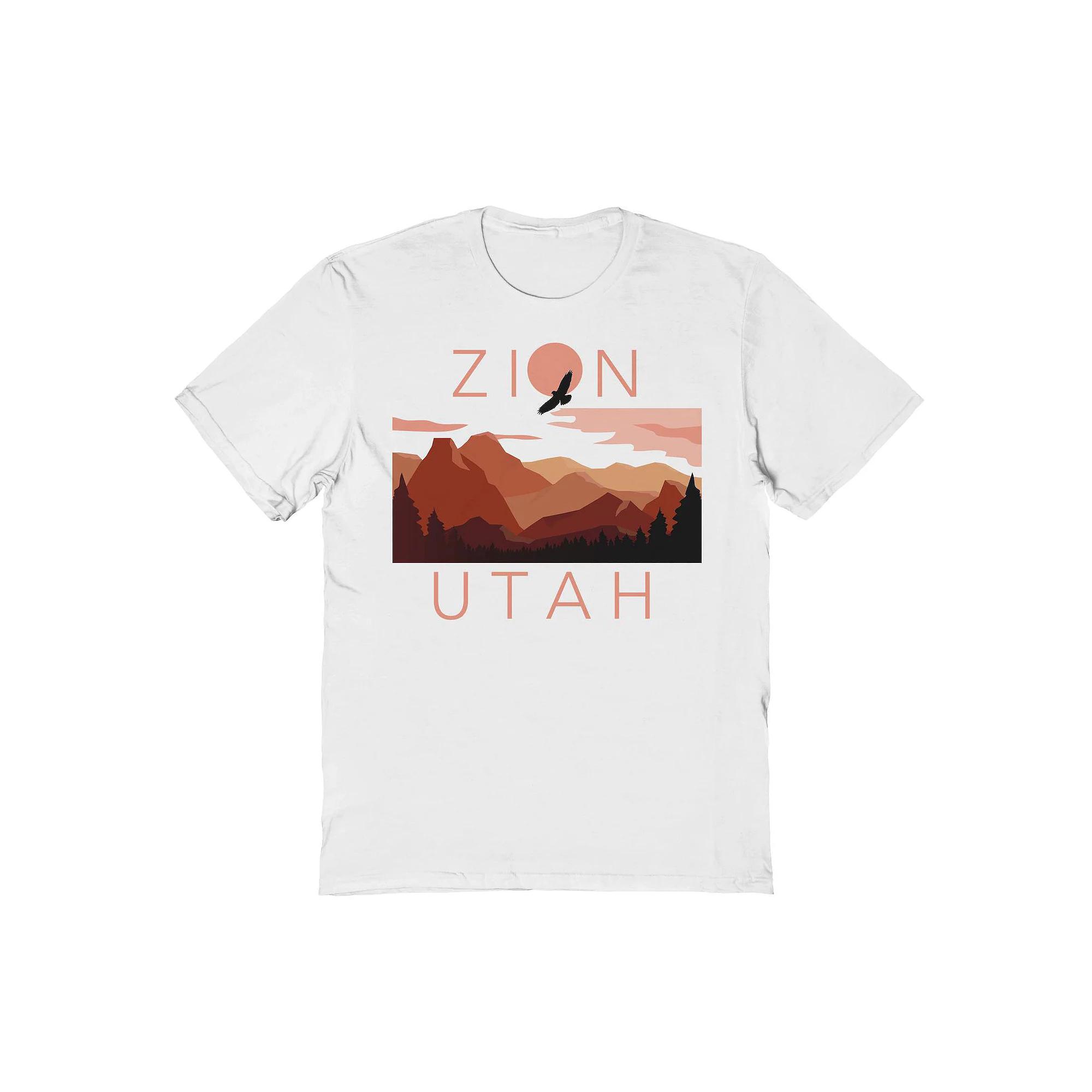 Men's Country Parks Zion Utah Graphic Tee, Size: XL, White Product Image