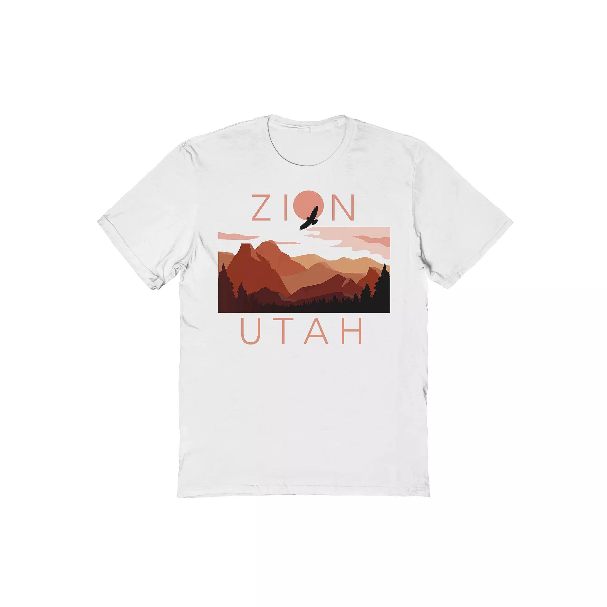 Men's Country Parks Zion Utah Graphic Tee, Size: XXL, White Product Image