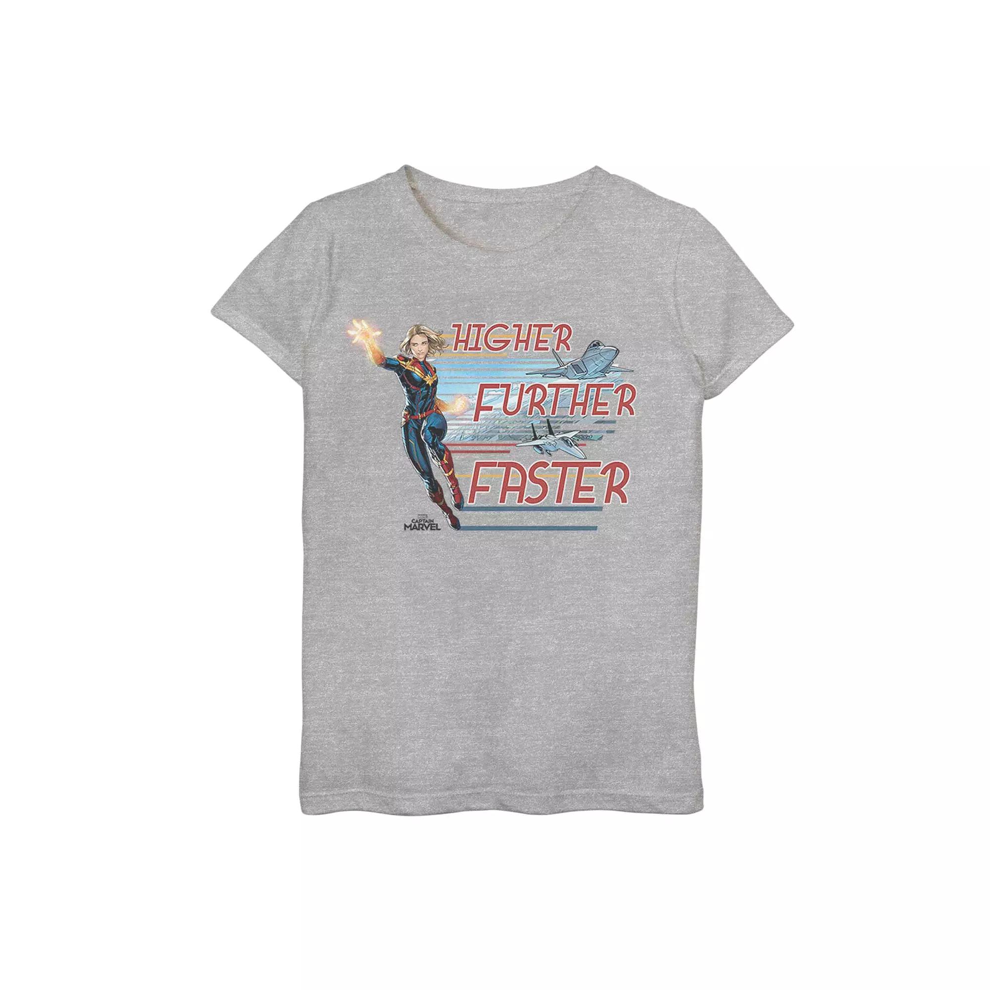 Boys 6-20 Captain Marvel Stream Jets Tee, Boy's,  Product Image