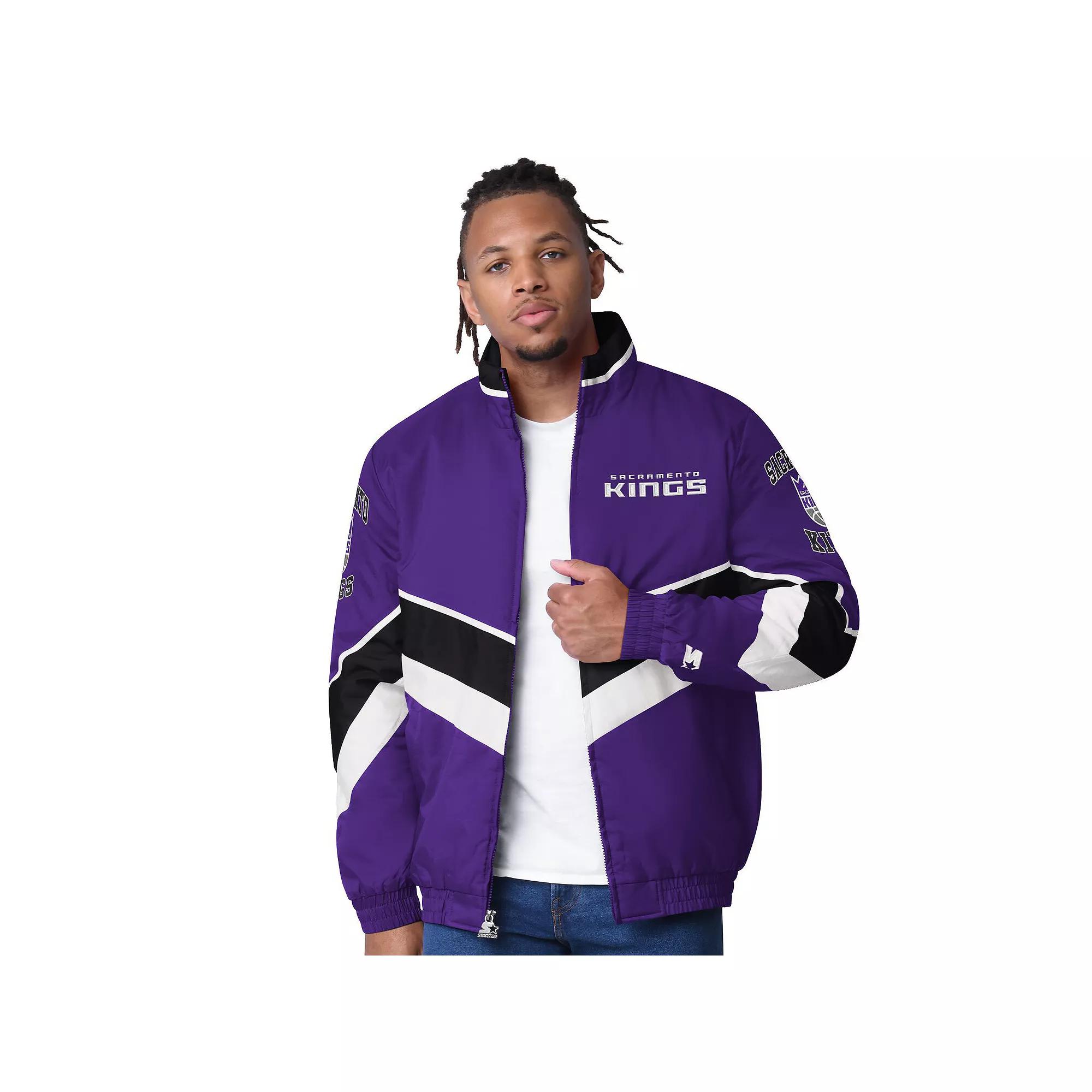 Men's Starter Green New York Jets Captain Satin Varsity Jacket,  Product Image