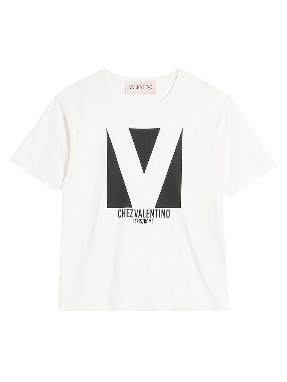 Mens Cotton T-Shirt with Chez Print Product Image