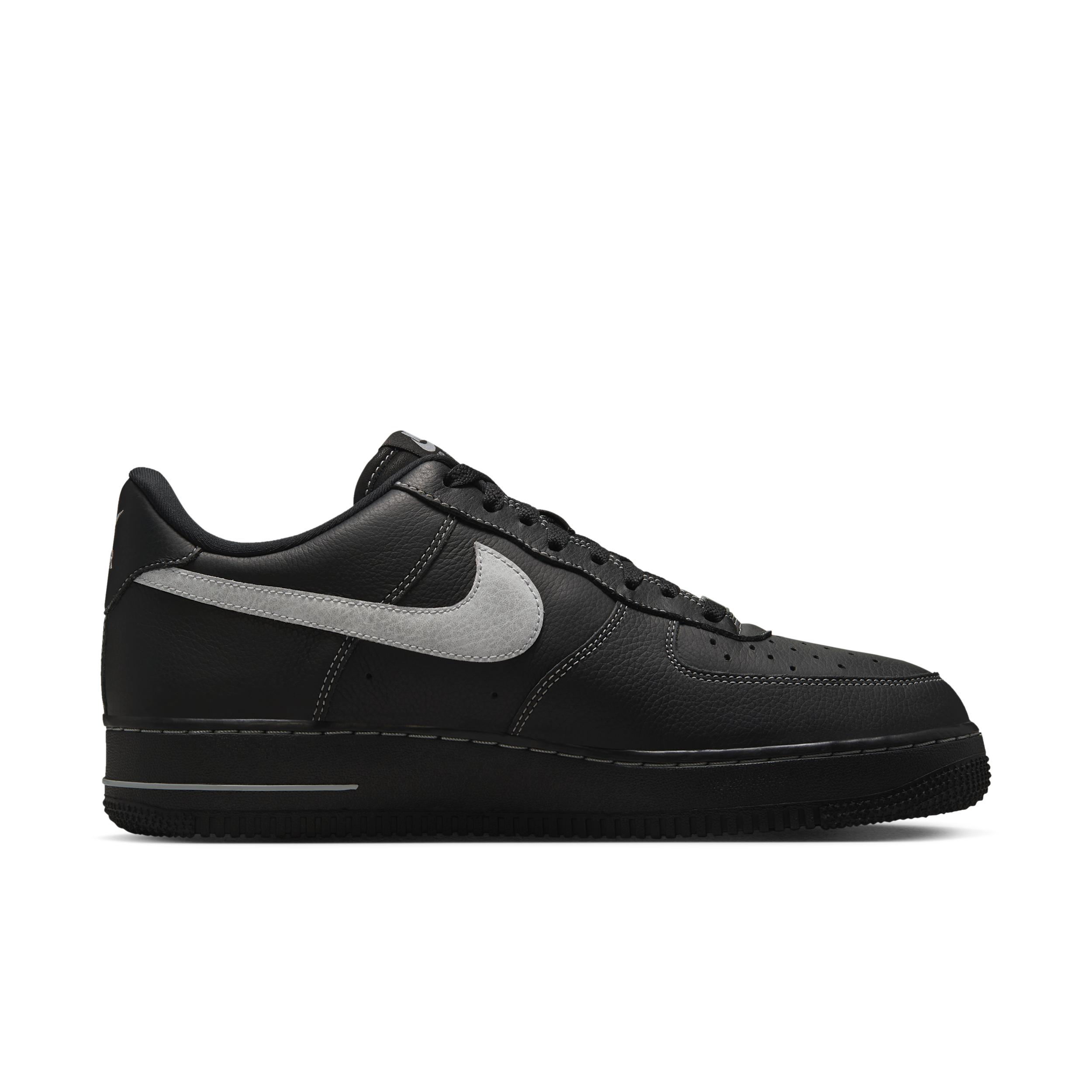 Nike Mens Nike AF1 07 LV8 1 - Mens Running Shoes Black/Gum/White Product Image