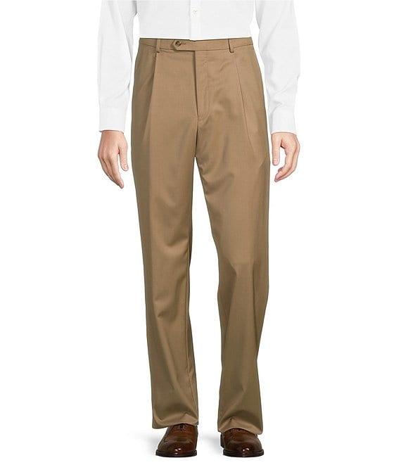 Hart Schaffner Marx Chicago Classic Fit Pleated Solid Dress Pants Product Image