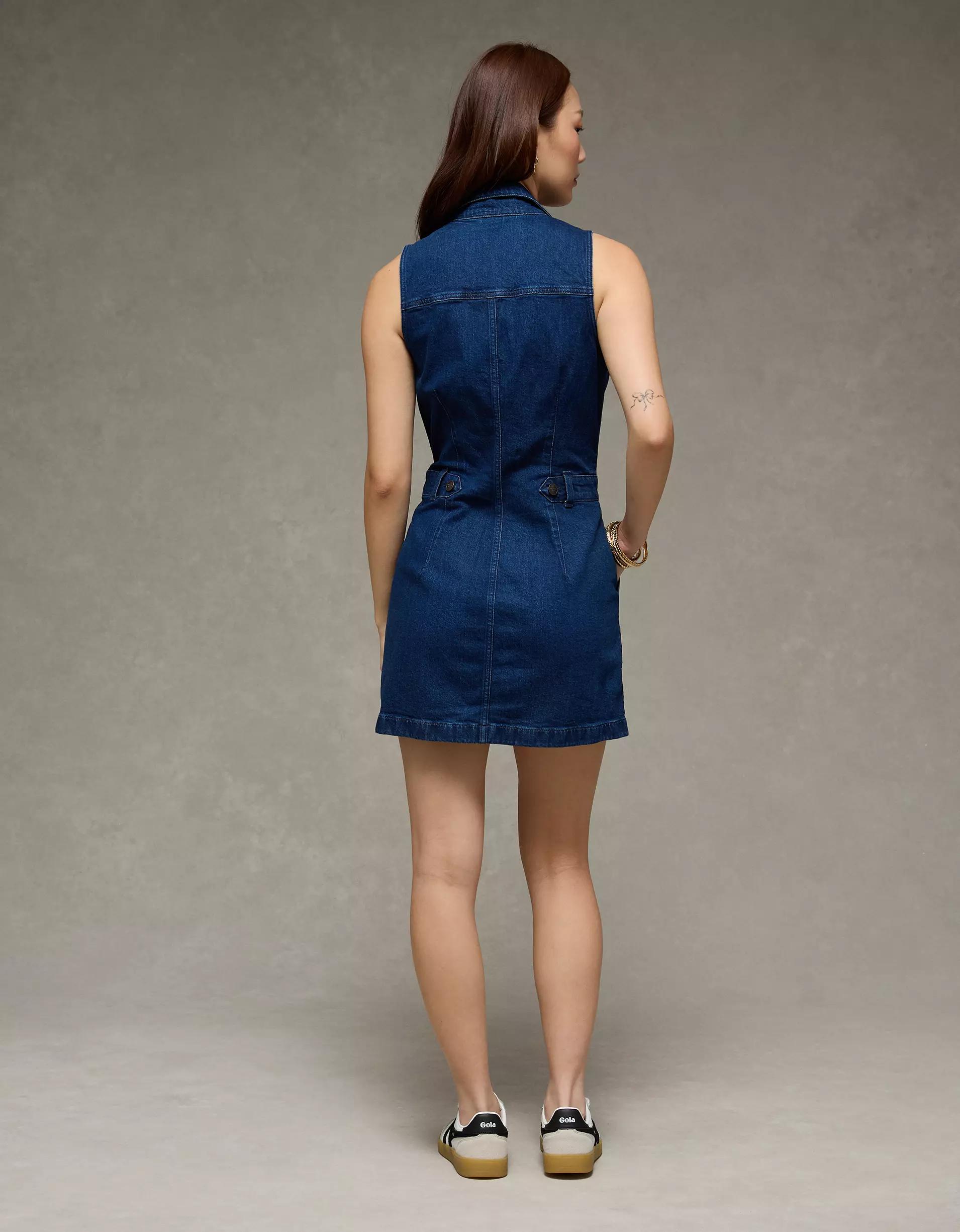 AE Denim Utility Mini Dress Product Image