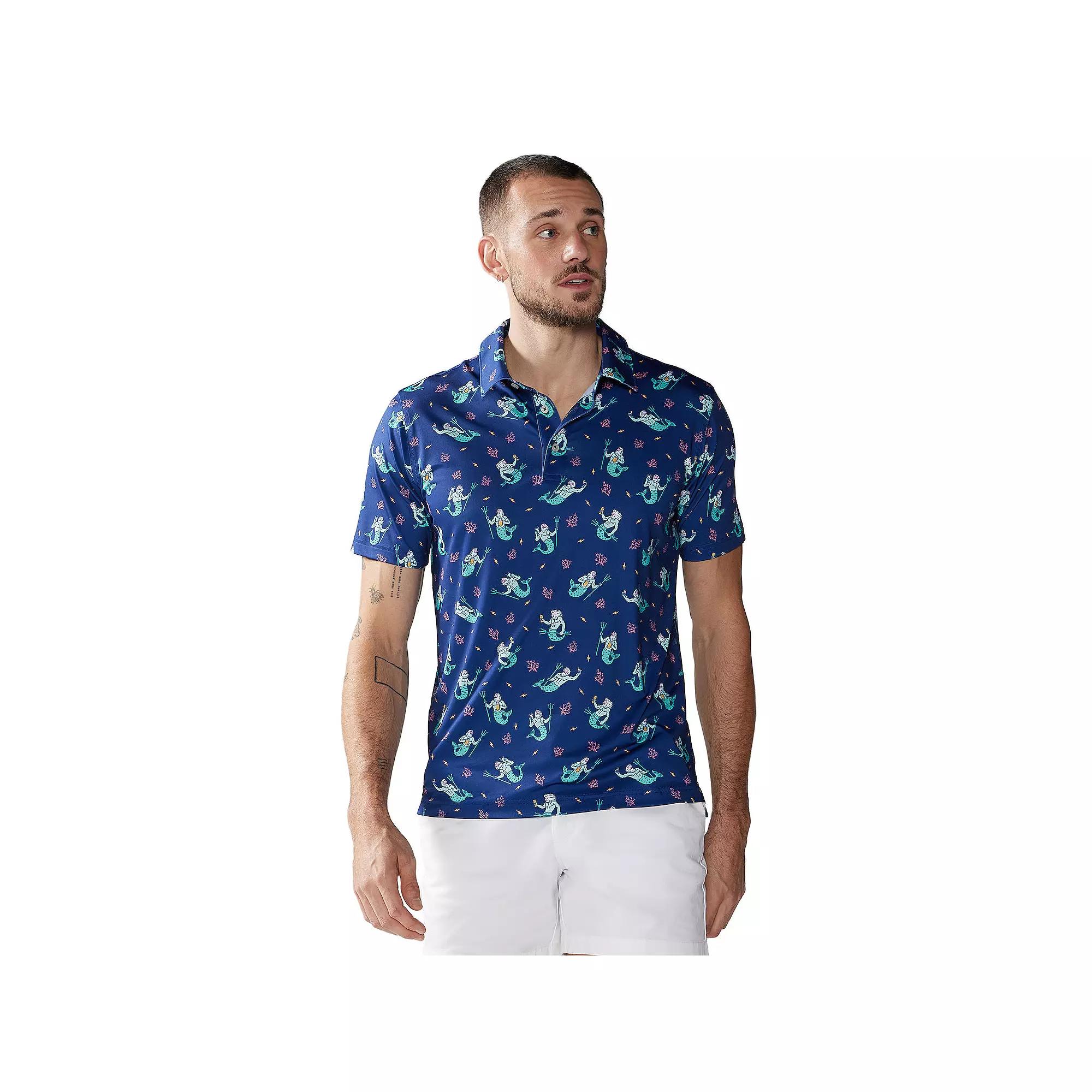 Men's Chubbies Performance Polo Shirt, Size: Large, Blue Product Image