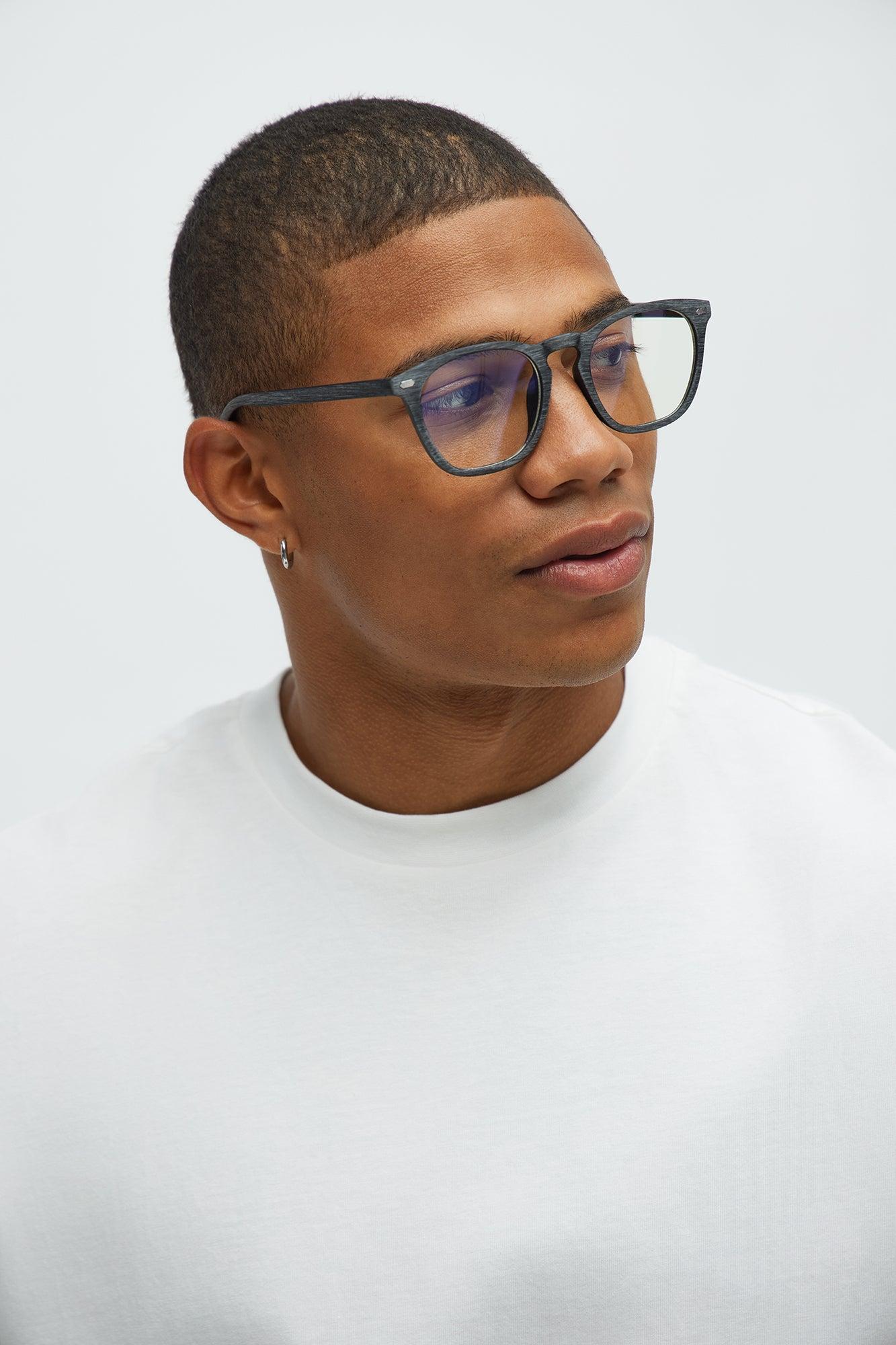 Mira Blue Light Sunglasses - Clear/Black Male Product Image