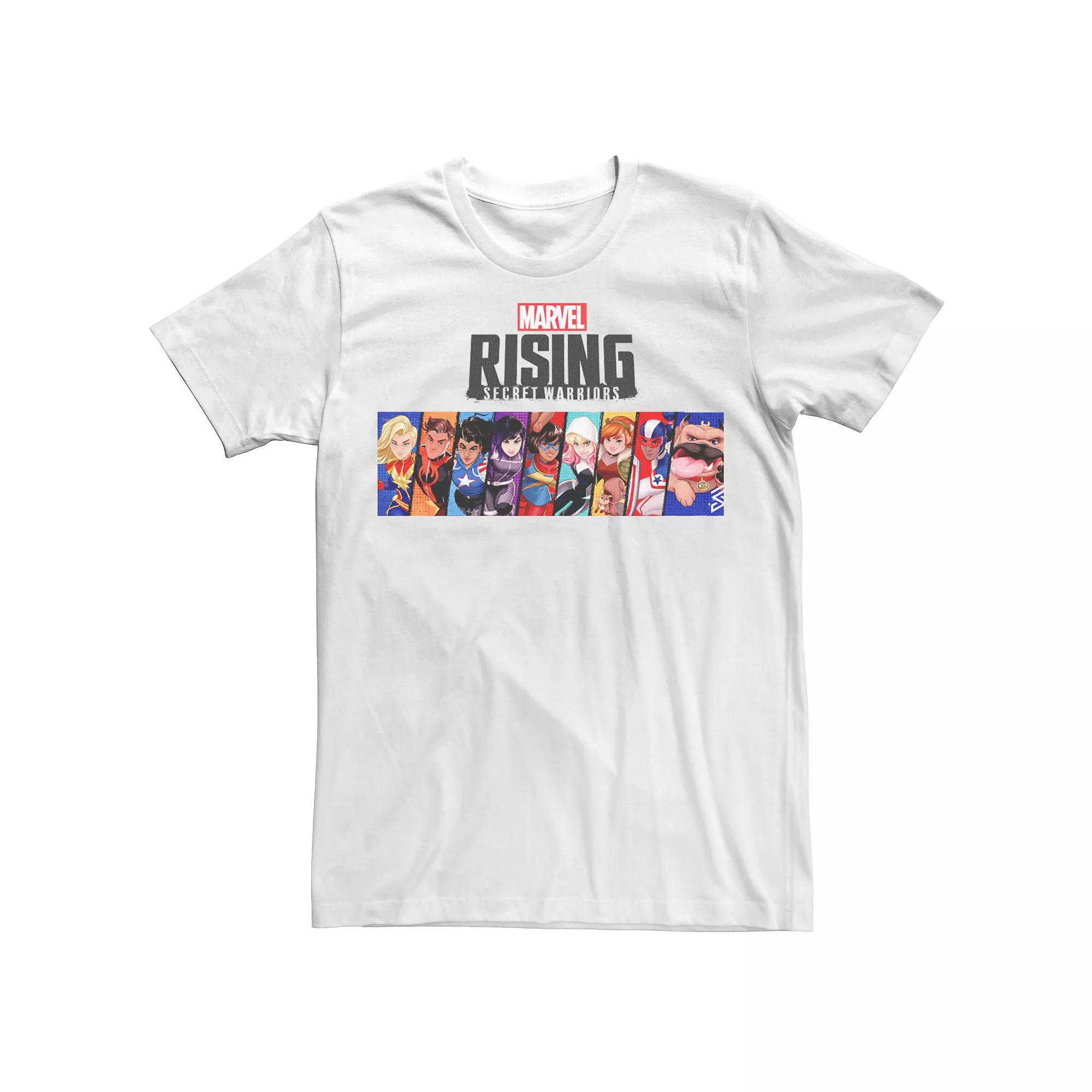 Men's Marvel Rising Secret Warriors Portrait Panel Logo Tee,  Product Image