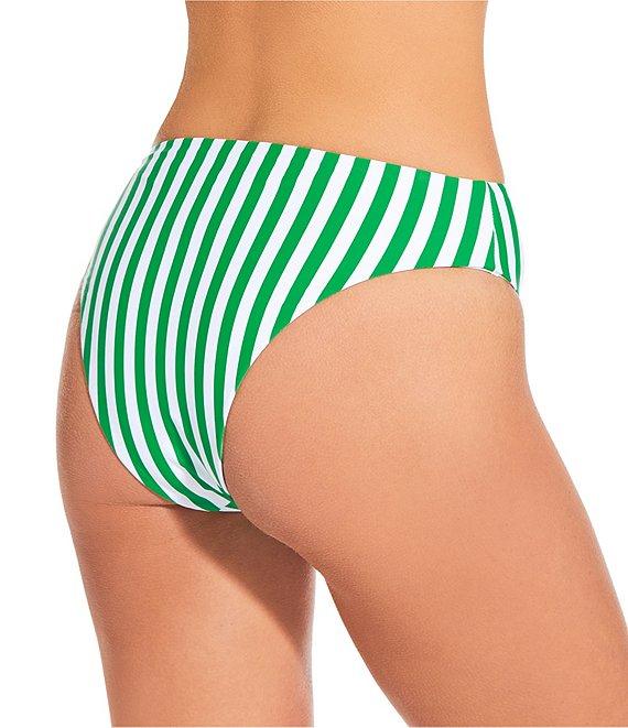 Gianni Bini Almalfi Stripe High Waist Cheeky Swim Bottom Product Image