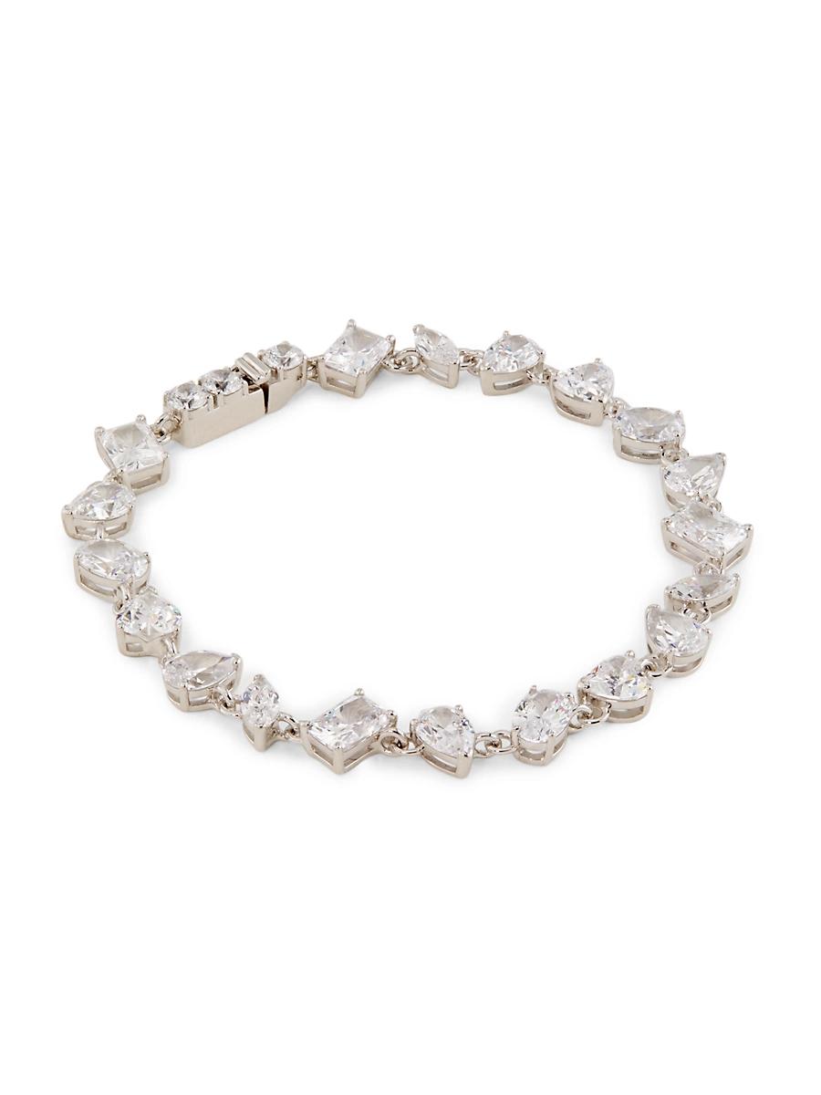 Womens Impress Sterling Silver & Cubic Zirconia Bracelet Product Image