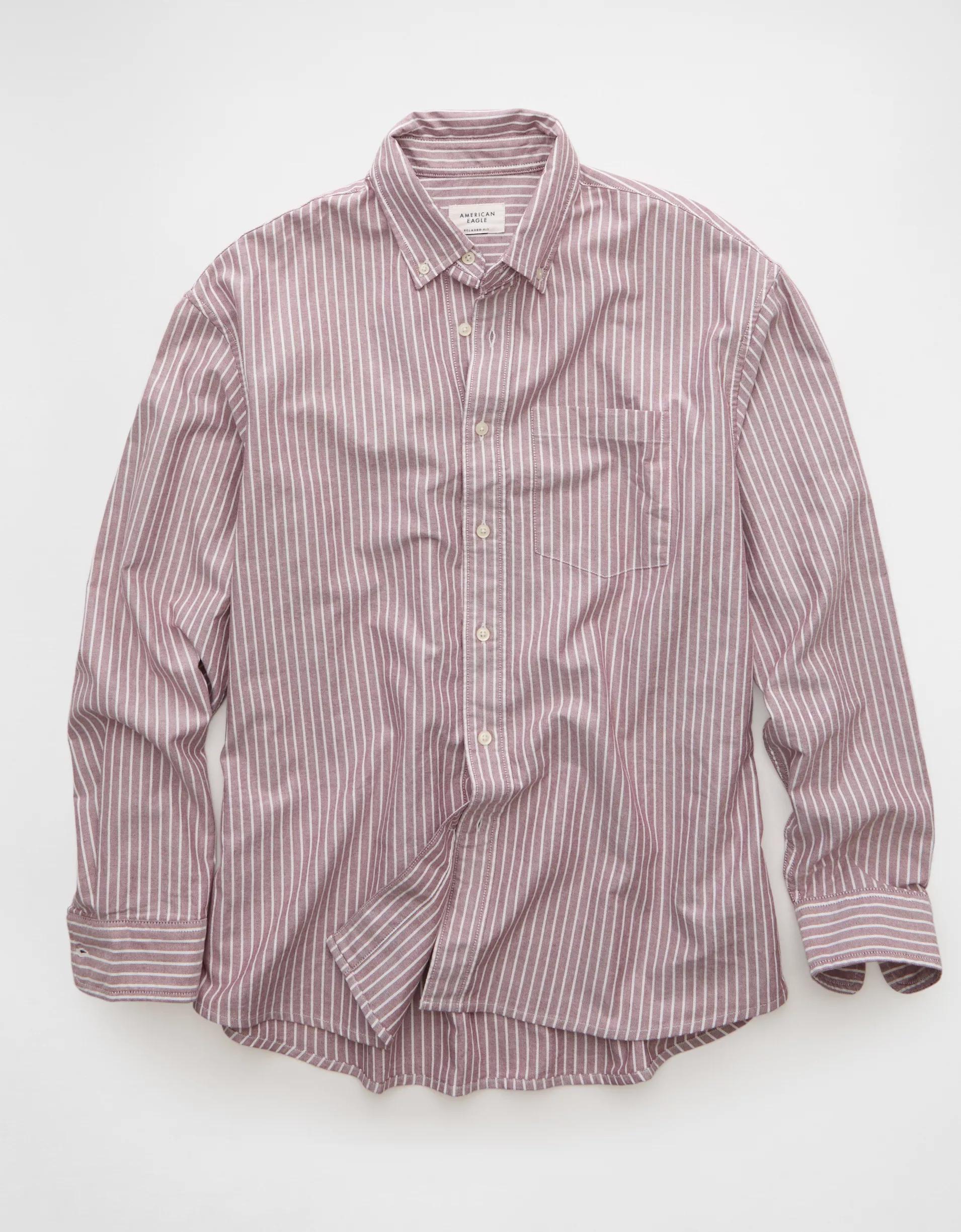 AE Everyday Relaxed Oxford Button-Up Shirt Product Image