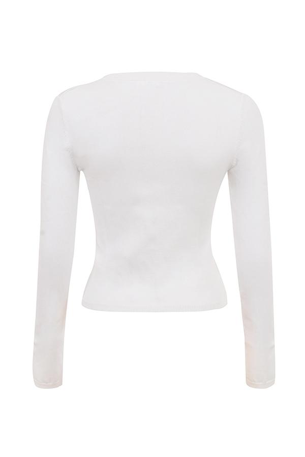 Riva  white summer knit cardigan - sale Product Image