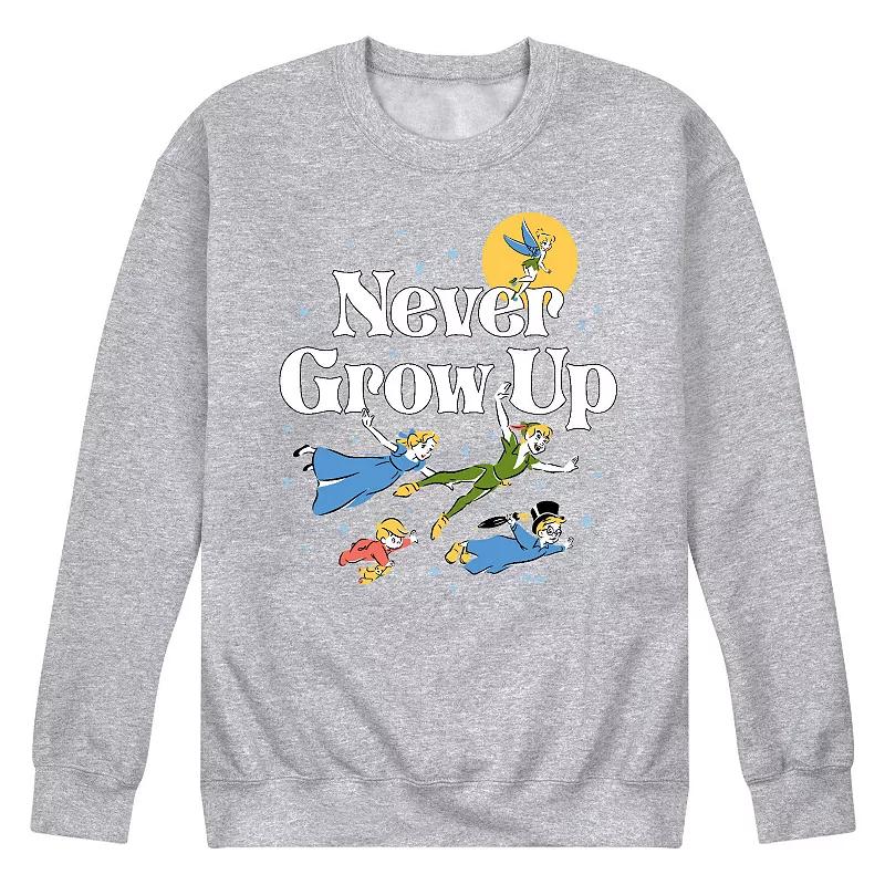 Disney's Peter Pan Men's Never Grow Up Fleece Sweatshirt,  Product Image