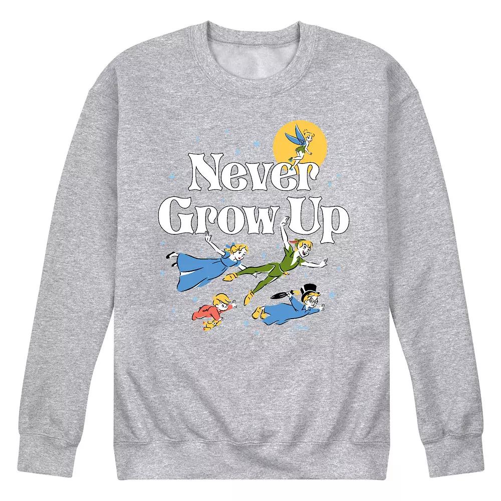 Disney's Peter Pan Men's Never Grow Up Fleece Sweatshirt,  Product Image