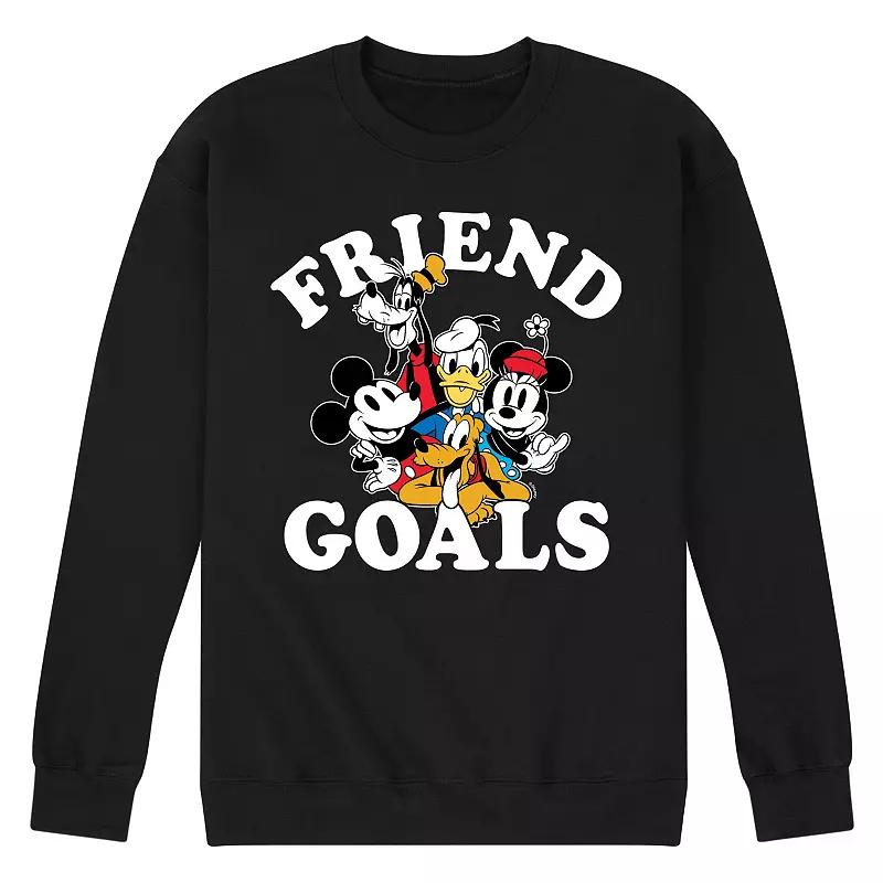 Disneys Mickey Mouse Mens Friend Goals Fleece Sweatshirt Product Image