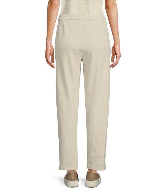 Eileen Fisher Garment Dyed Terry Slouchy Ankle Pants Product Image