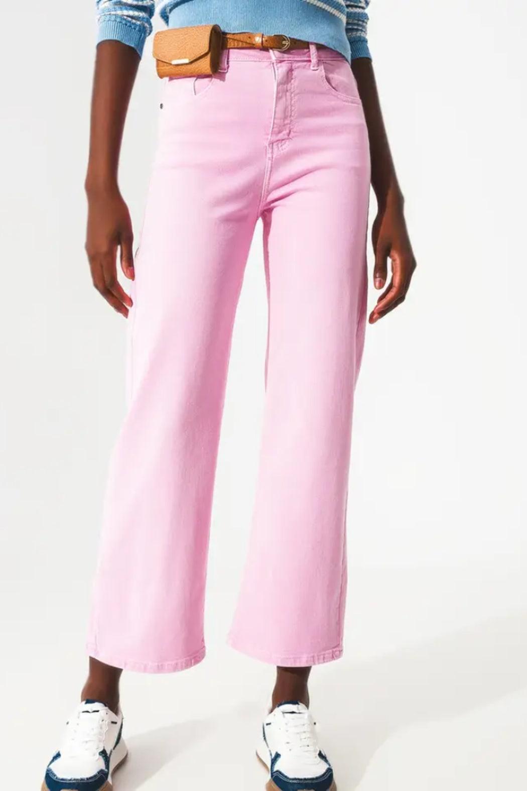 Cropped Wide Leg Jean Product Image