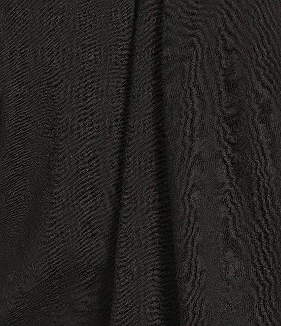 Eileen Fisher Plus Size Easy Organic Cotton Jersey Knit V-Neck Short Sleeve Tee Product Image