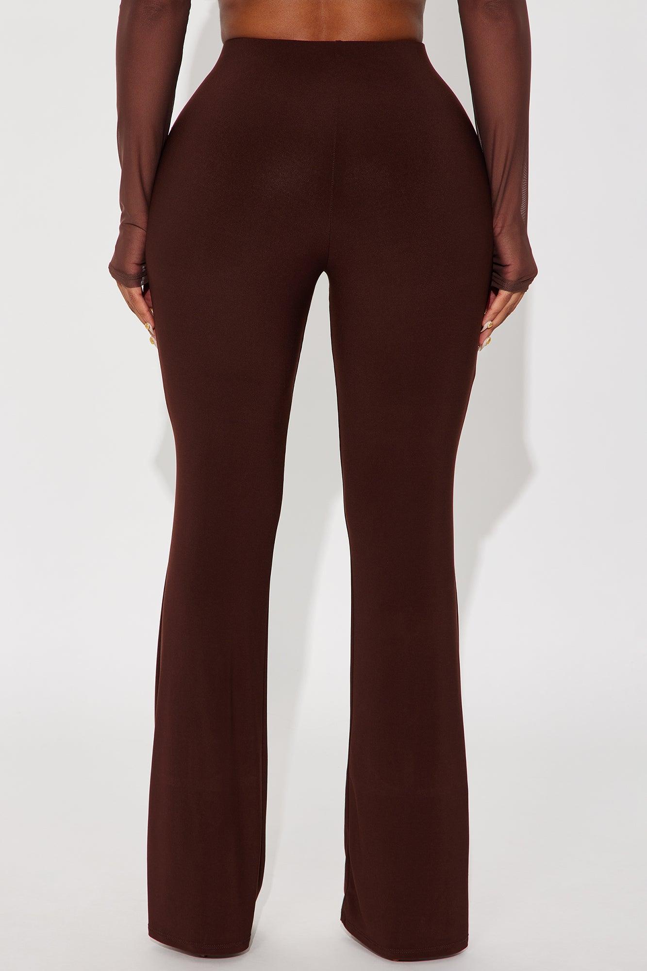 Waiting On You Flare Pant 32″ - Chocolate Female Product Image
