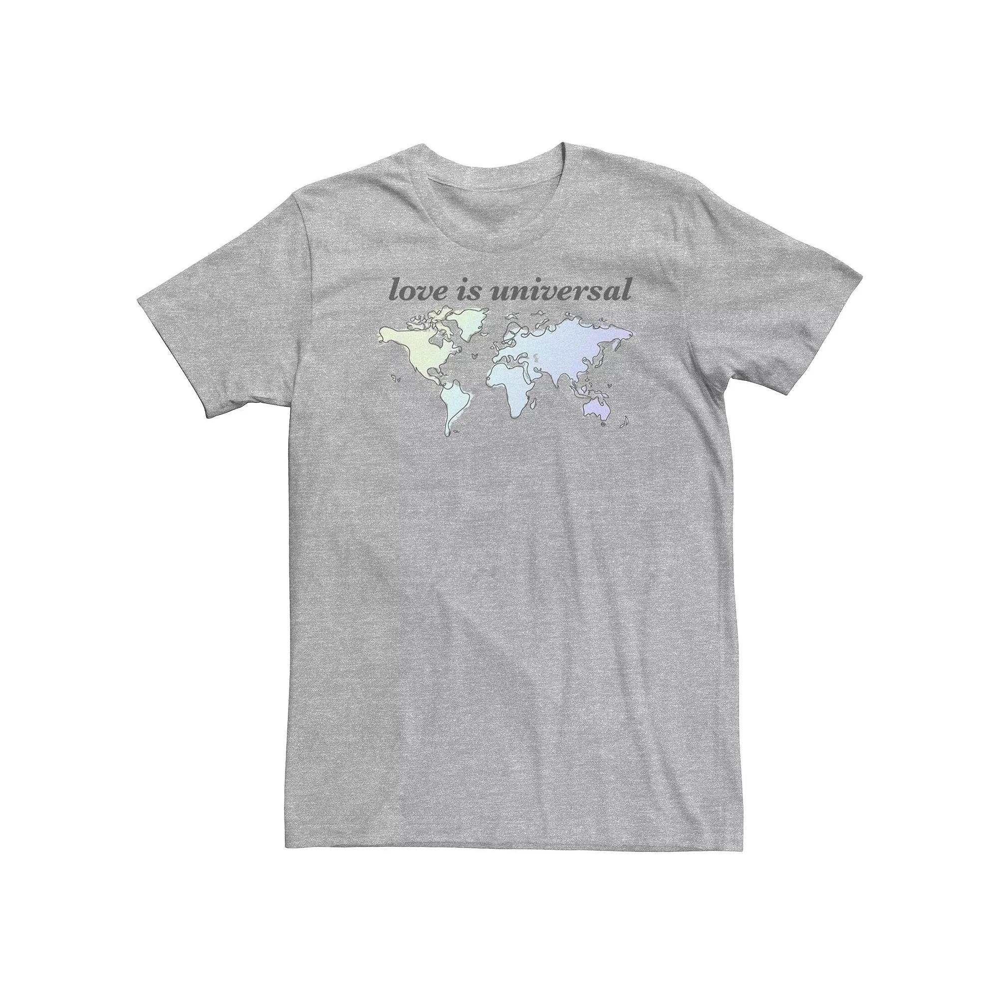 Big & Tall Trendy World Love Tee, Men's,  Product Image