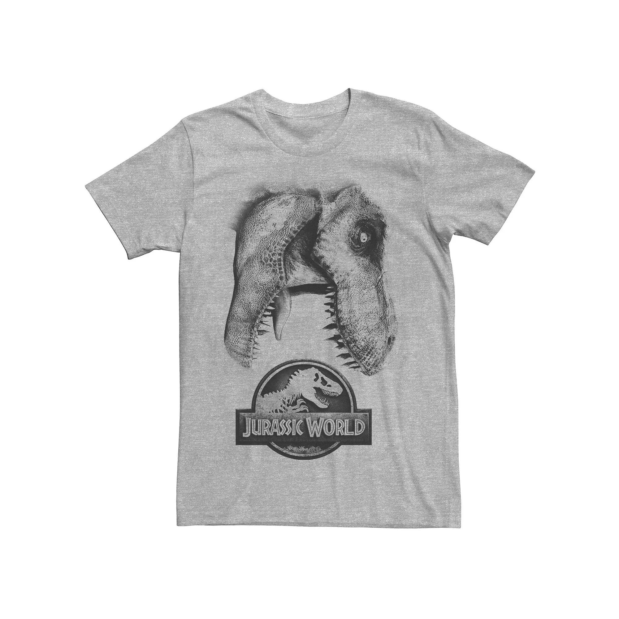 Men's Jurassic World Two T-Rex Icon Attack Grunge Tee,  Product Image