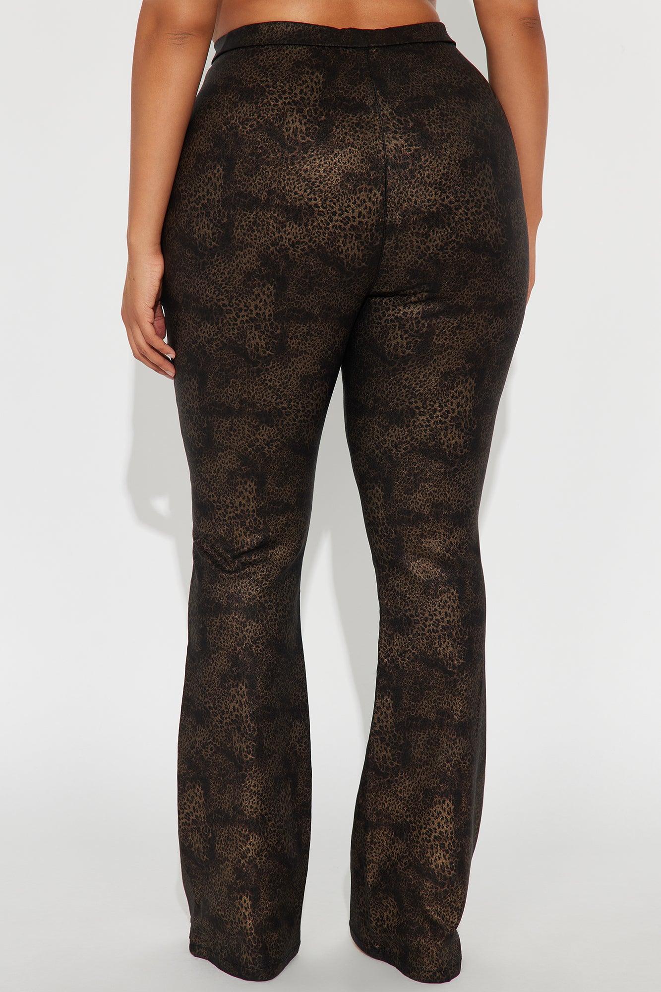 On The Hunt Leopard Flare Pant - Leopard Female Product Image