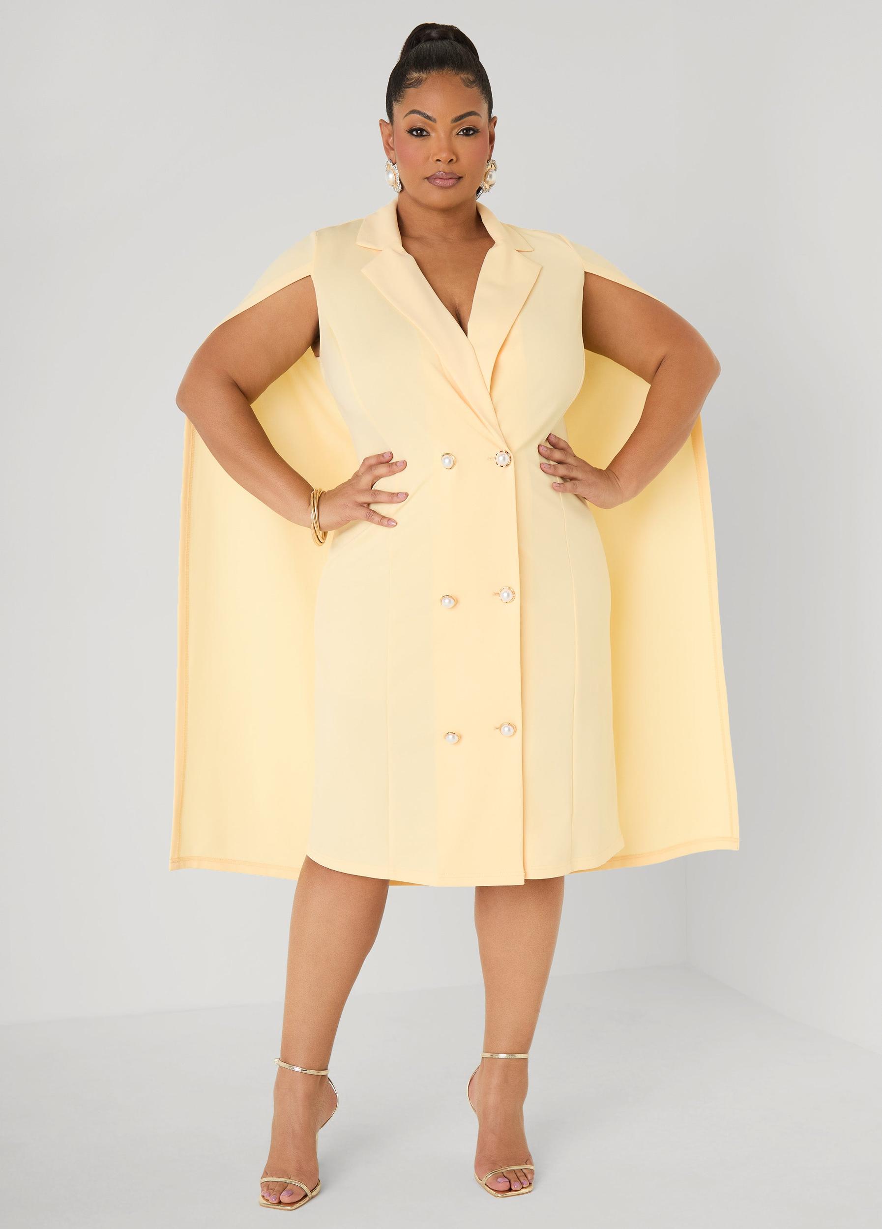 Cape Blazer Dress Product Image