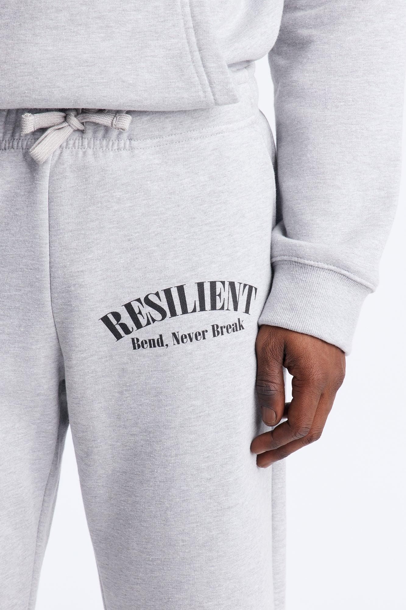 Blessed And Resilient Baggy Sweatpants - Heather Grey Product Image