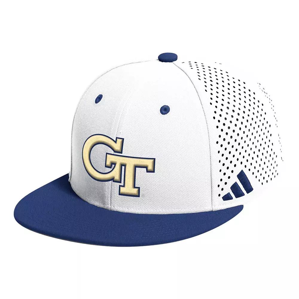 Men's adidas White Georgia Tech Yellow Jackets On-Field Baseball Fitted Hat, Size: 7 5/8, Nc2 White Product Image