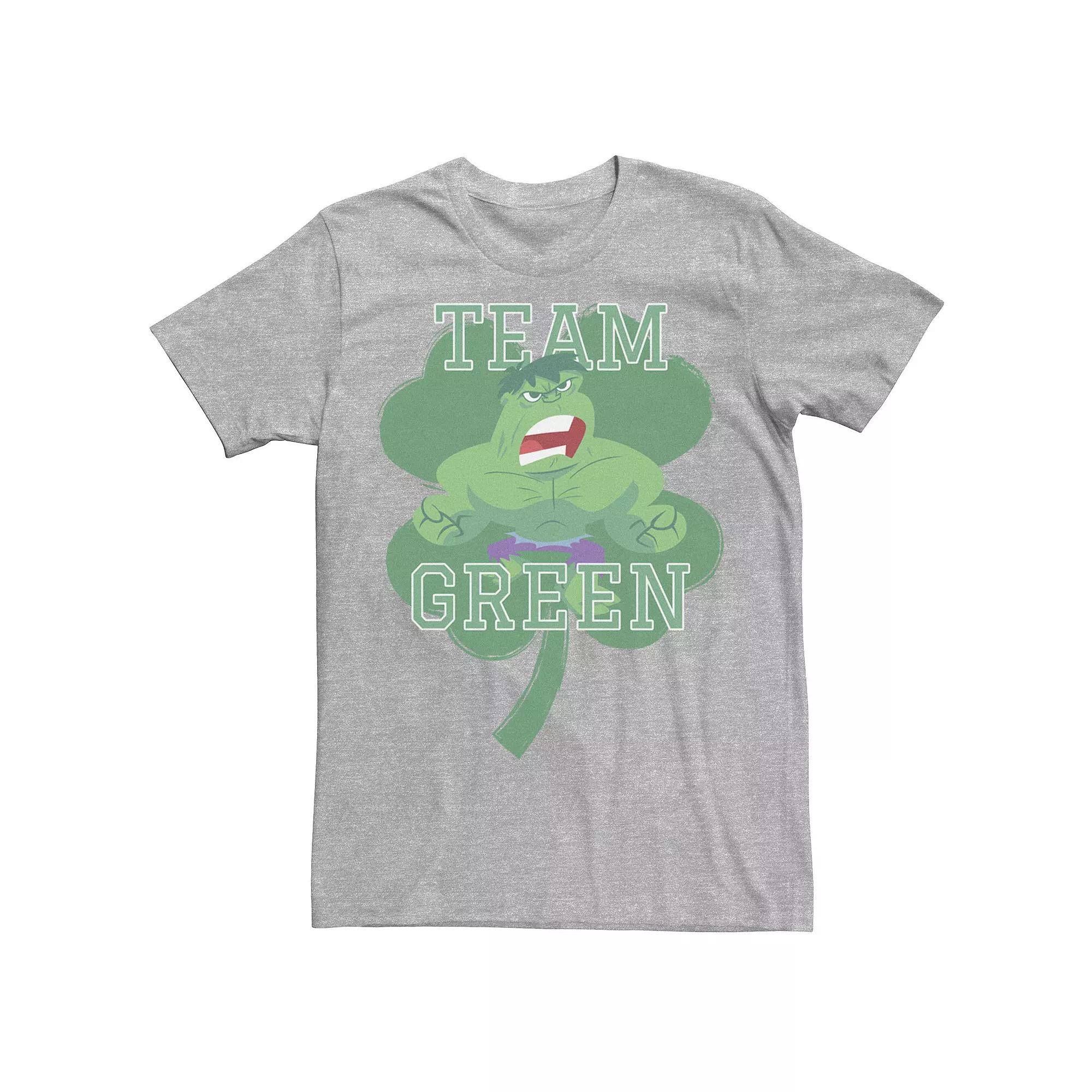 Men's Marvel Hulk Team Green St. Patrick's Day Poster Tee,  Product Image