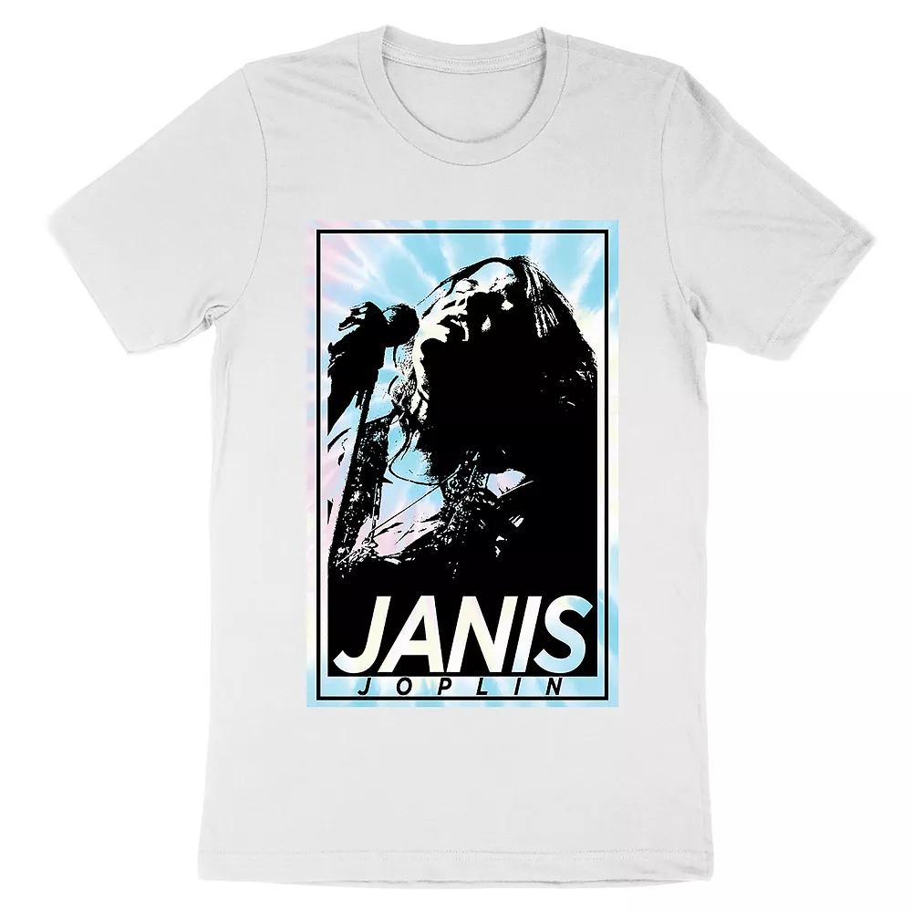 Men's Janis Joplin Tee, Size: XL, White Product Image