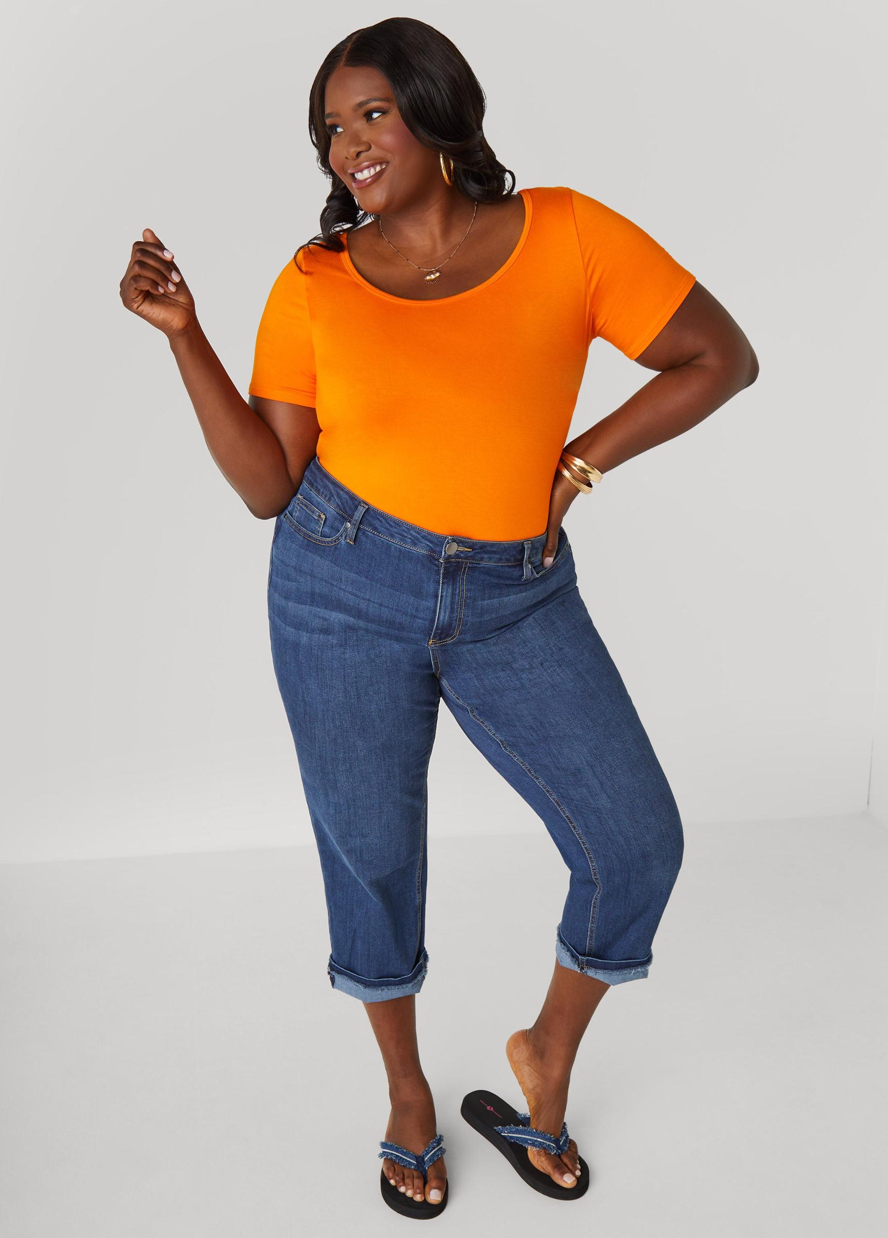 Plus Size The Basic Tee Ashley Stewart Product Image