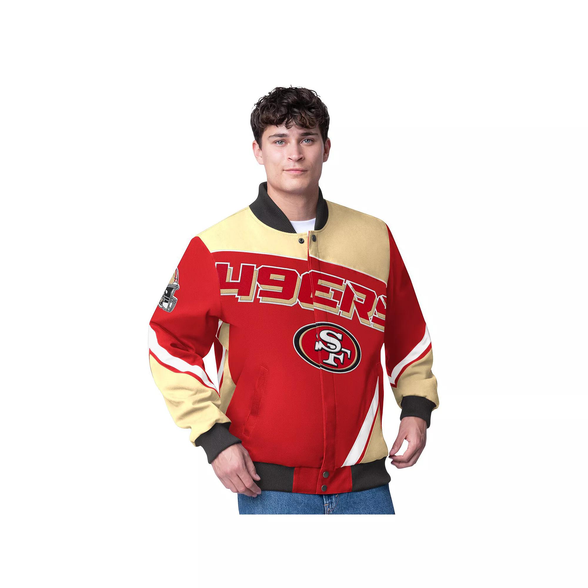 Men's G-III Extreme  Scarlet San Francisco 49ers Maximum Racing Full-Zip Jacket, Size: Medium, Red Product Image