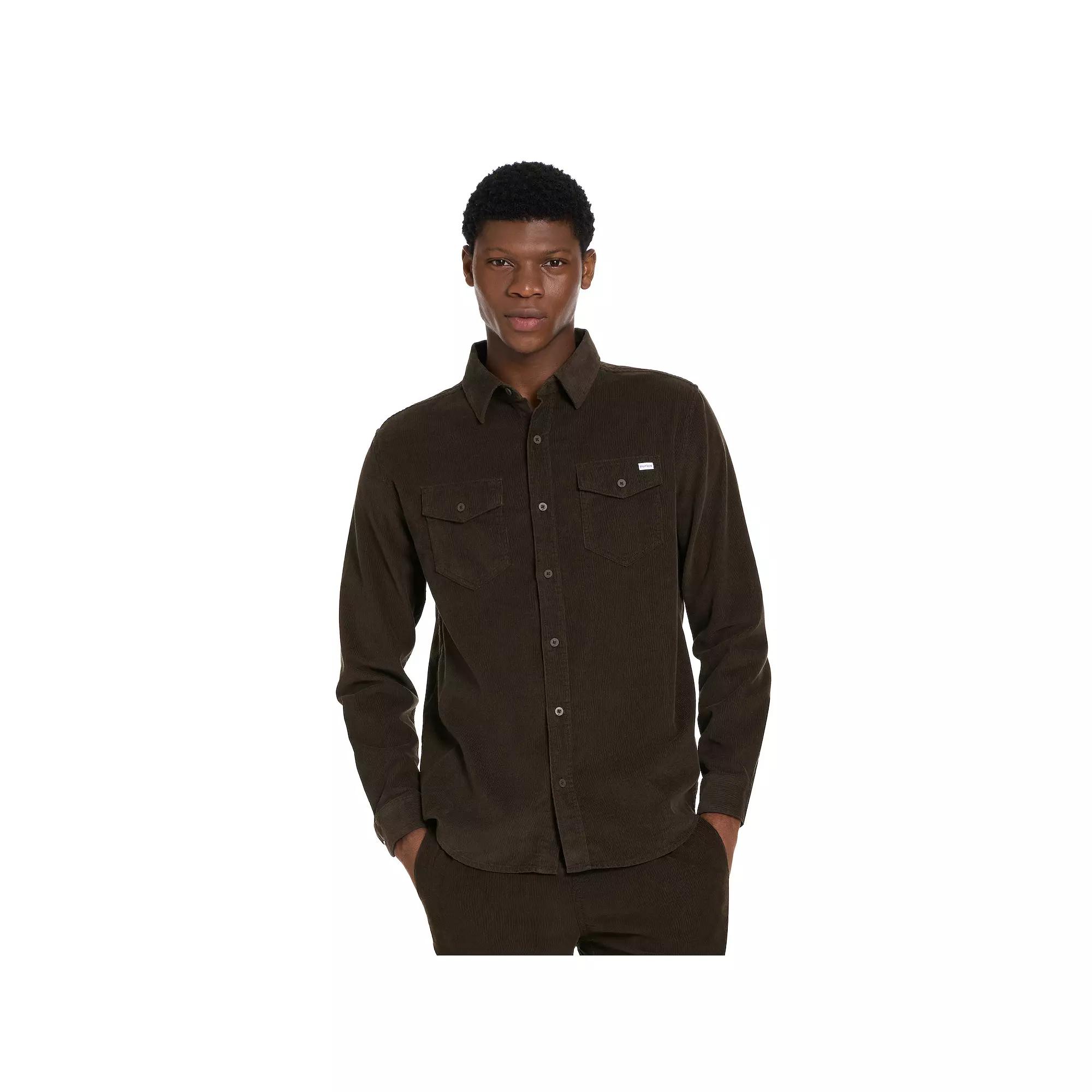 Men's Hurley Corduroy Button Down,  Product Image